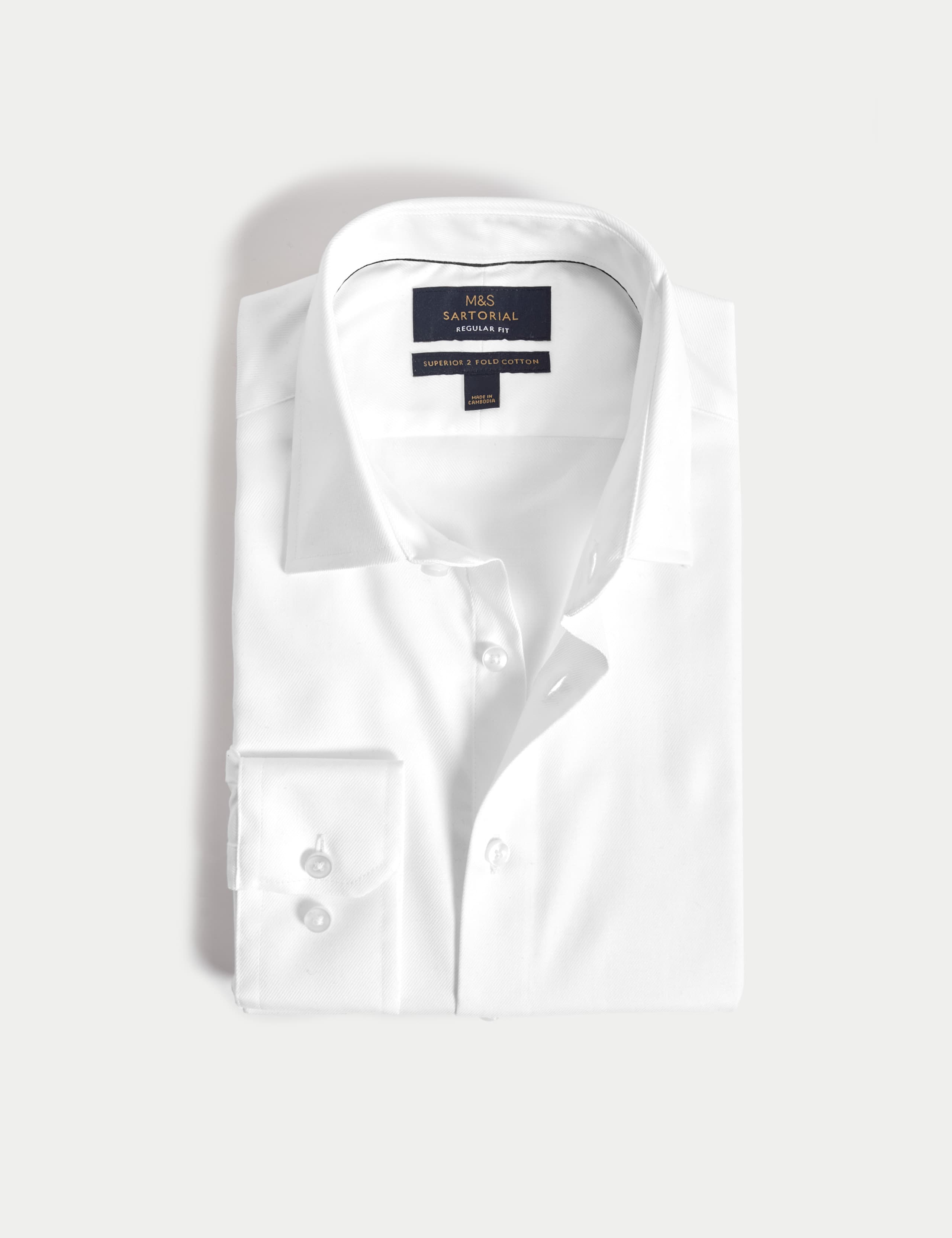 Regular Fit Luxury Cotton Twill Shirt 2 of 6