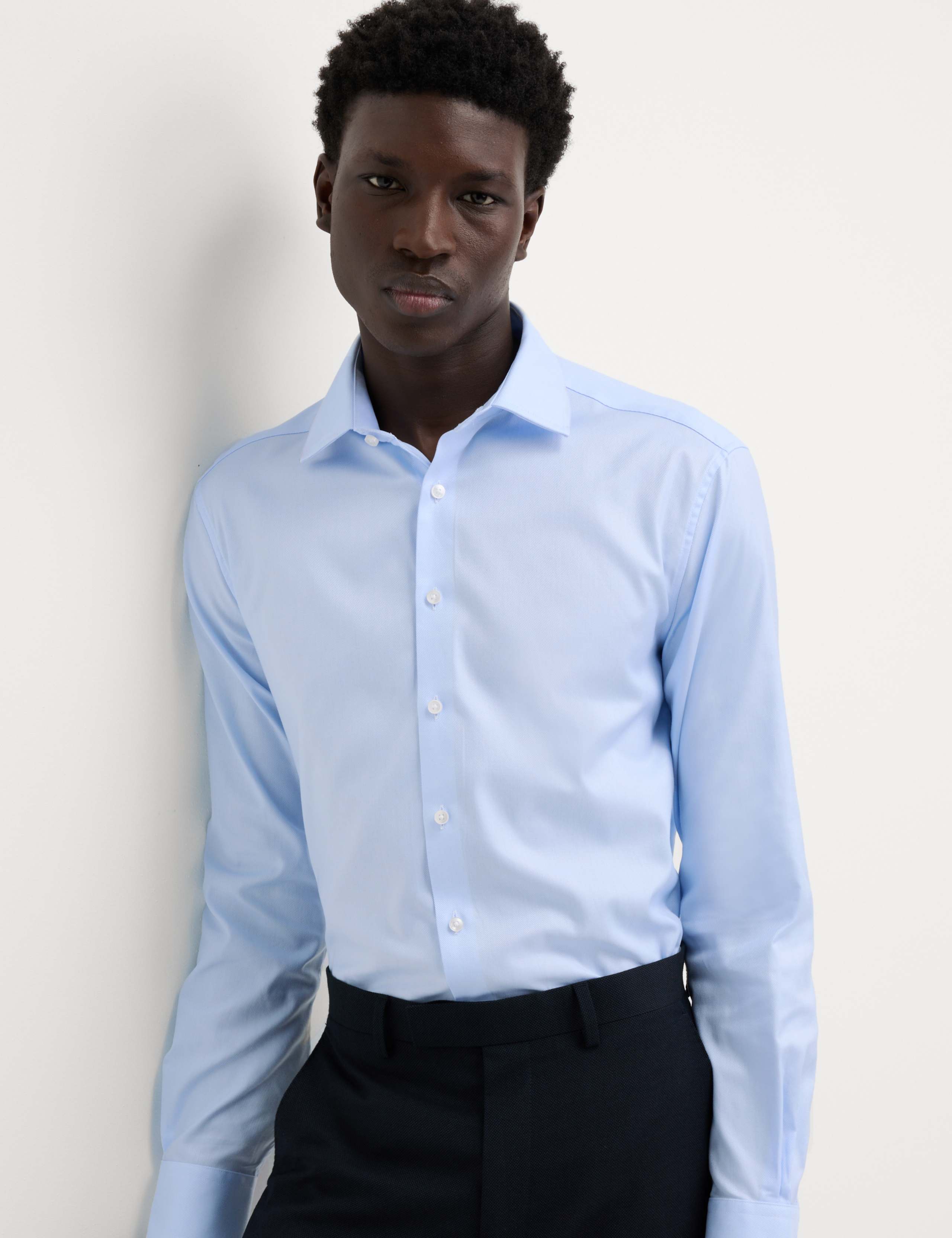 Slim Fit Luxury Cotton Twill Shirt 6 of 8