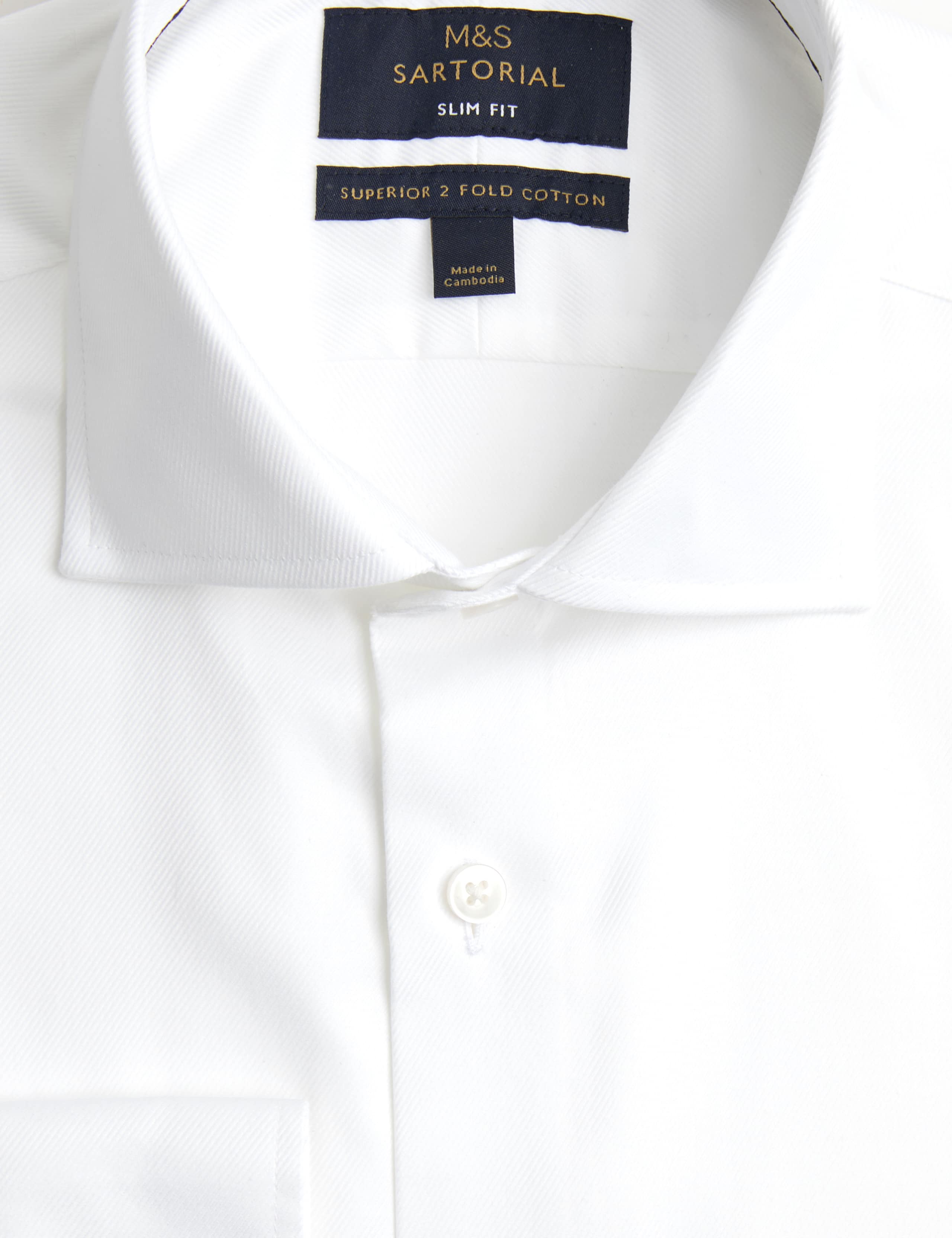 Slim Fit Easy Iron Pure Cotton Shirt 2 of 2