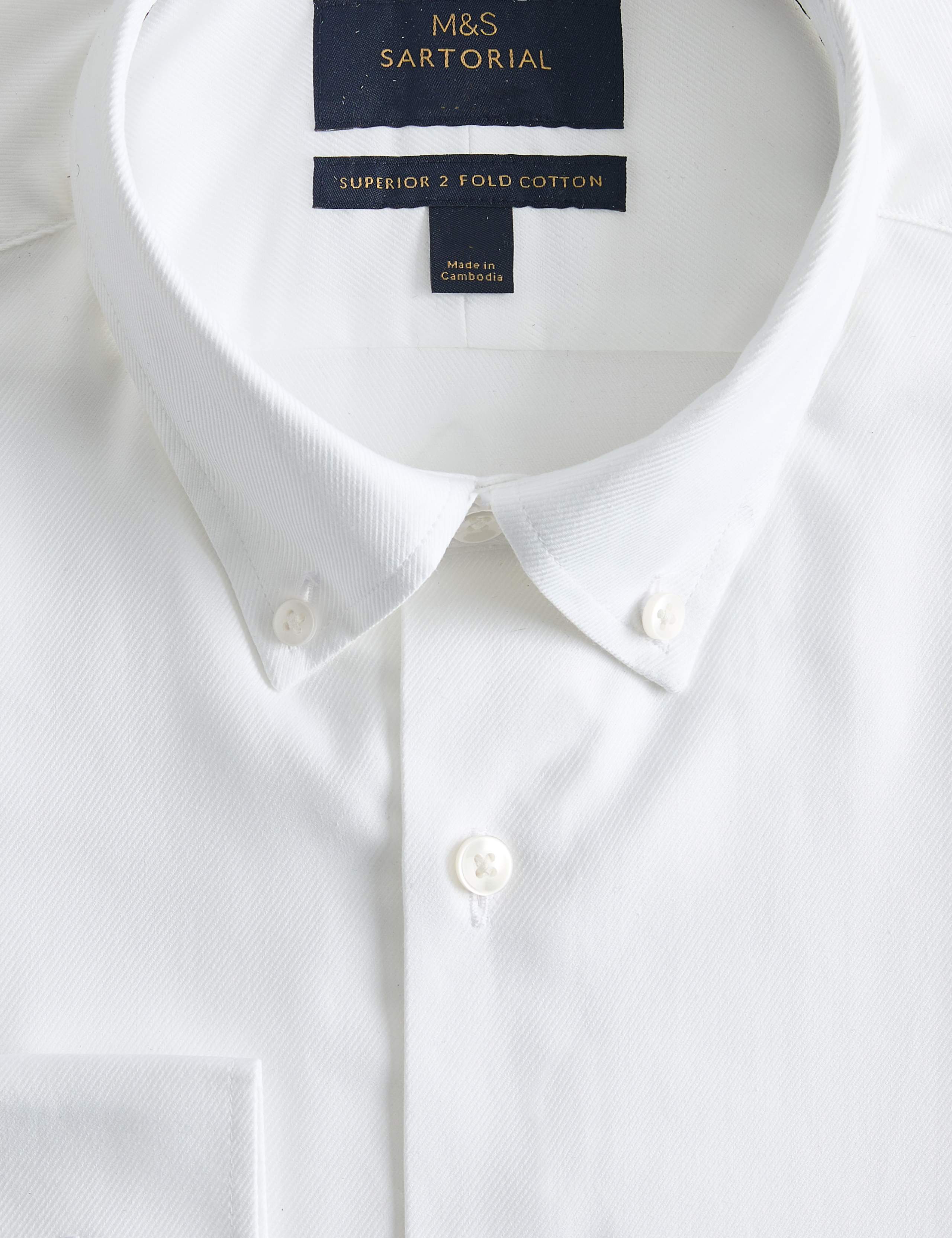 Slim Fit Pure Cotton Twill Luxury Shirt 3 of 8
