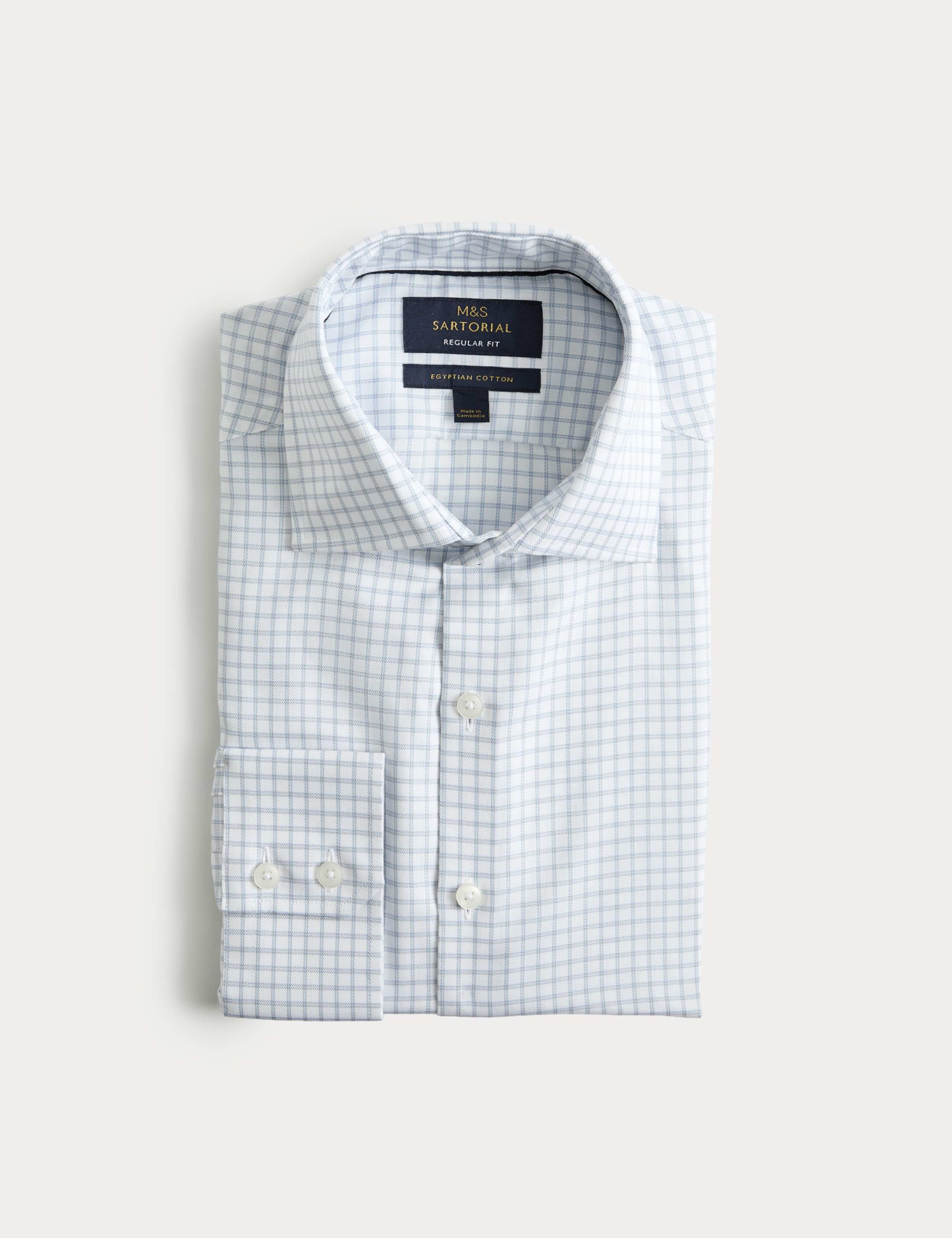 Regular Fit Egyptian Cotton Check Shirt 2 of 7