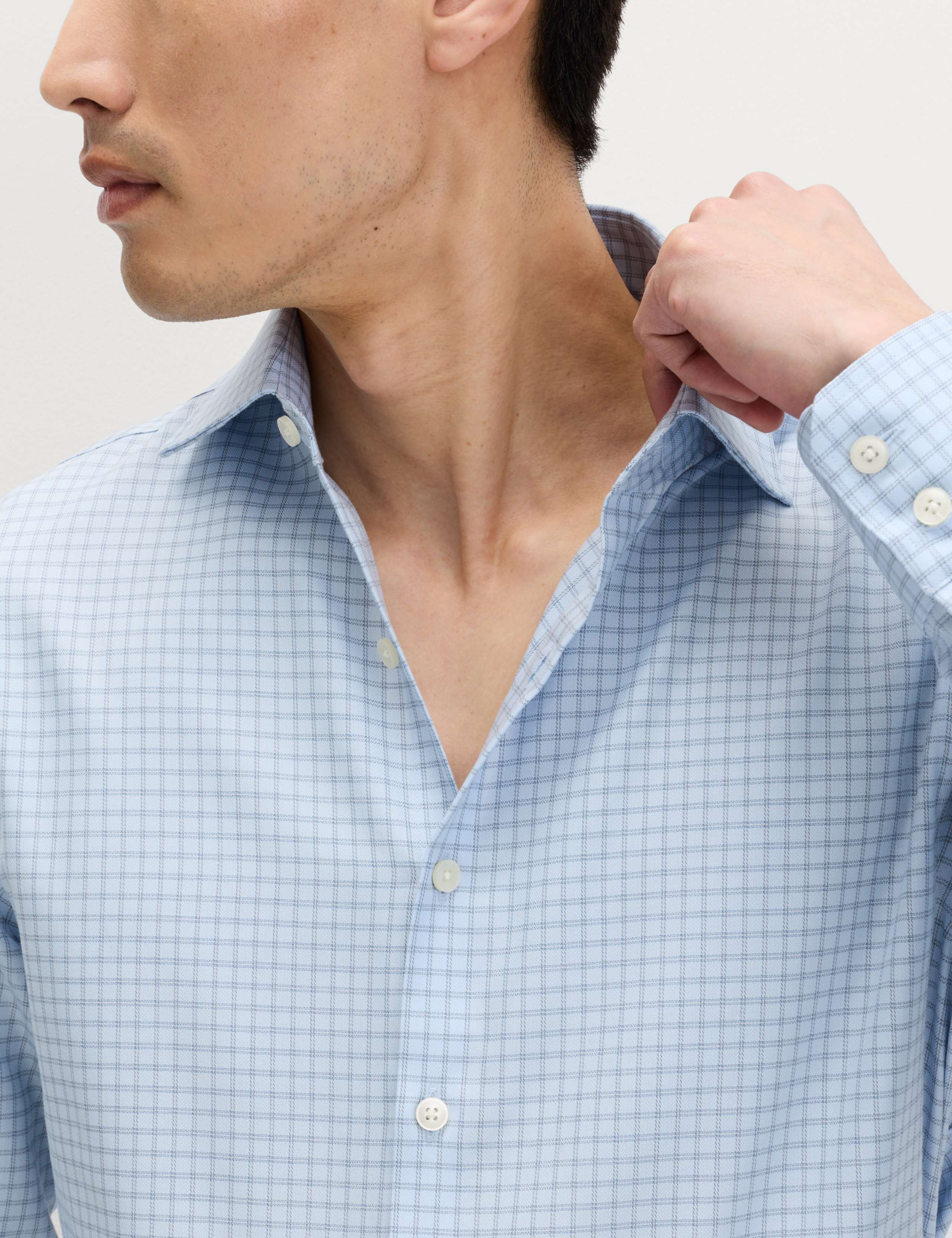 Slim Fit Egyptian Cotton Check Shirt 3 of 7
