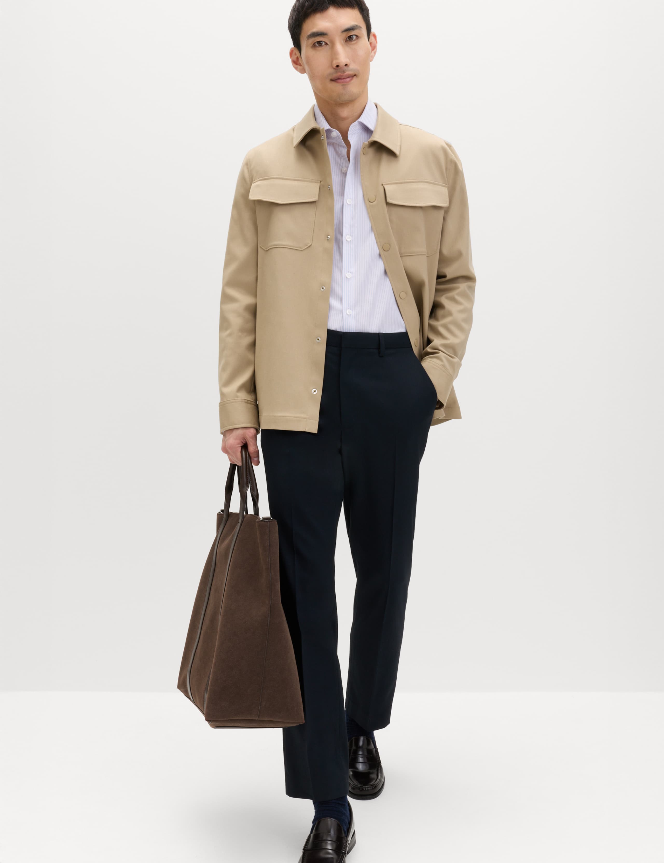 Slim Fit Egyptian Cotton Poplin Shirt 6 of 7