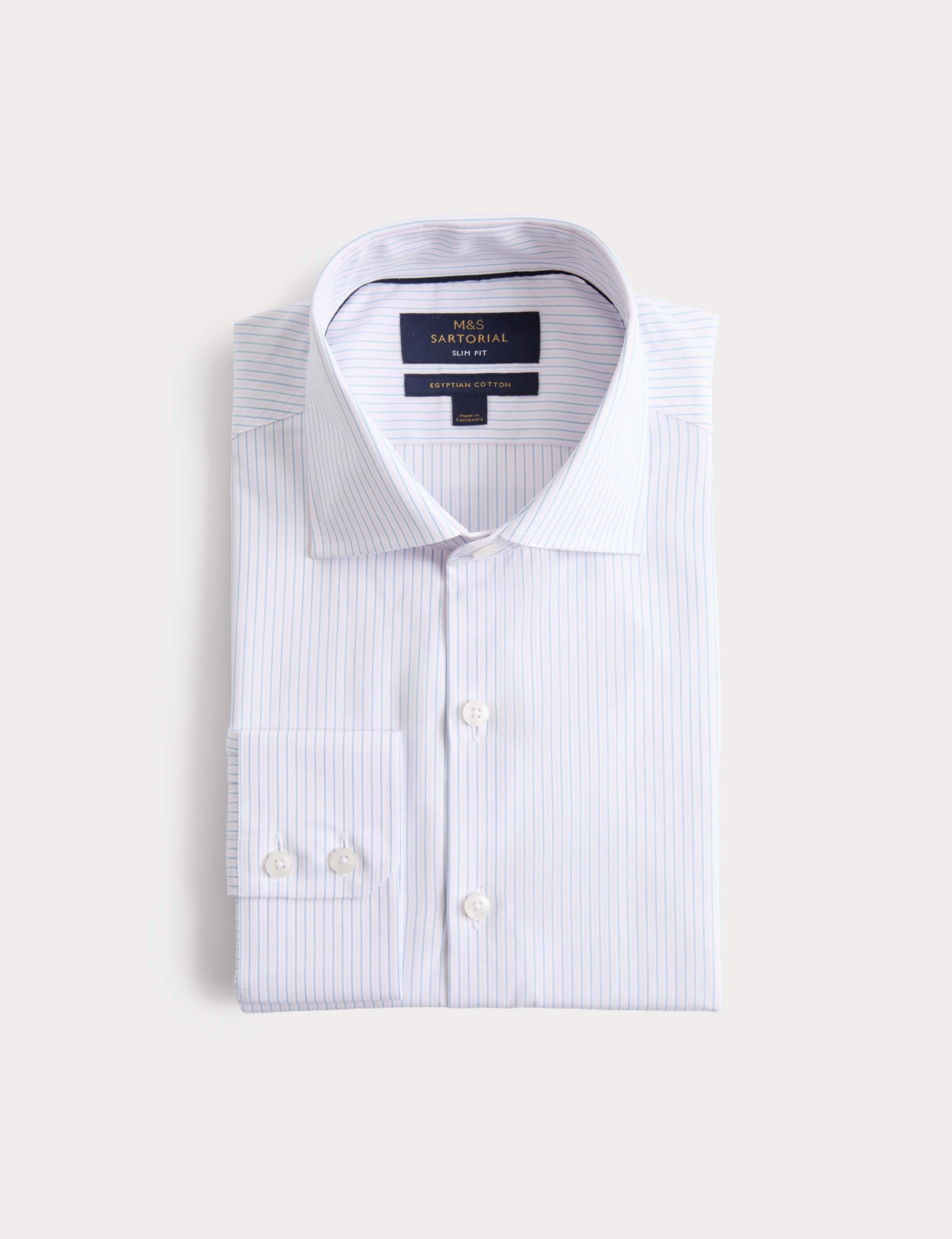 Slim Fit Egyptian Cotton Poplin Shirt 2 of 7
