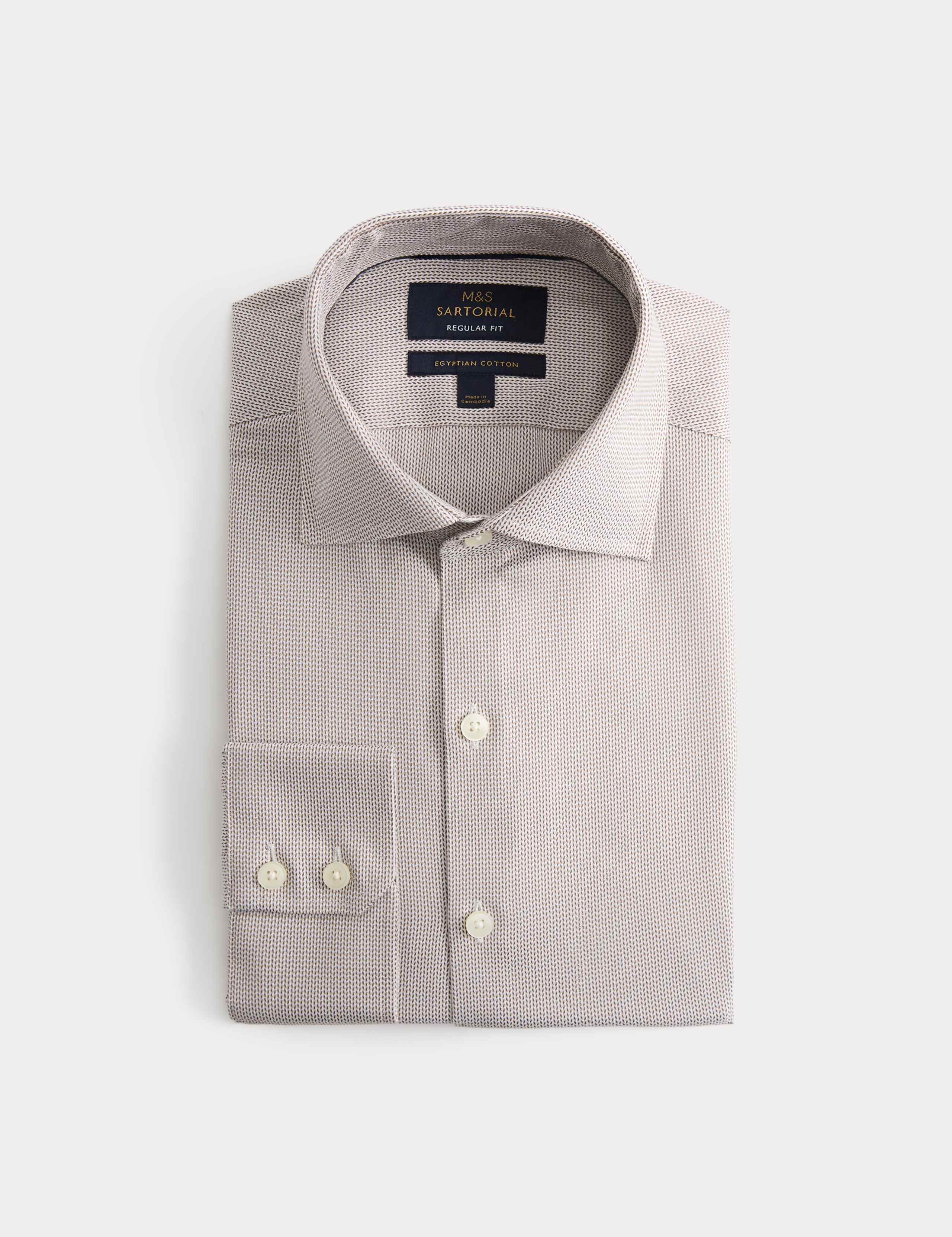 Regular Fit Egyptian Cotton Dobby Shirt 2 of 7