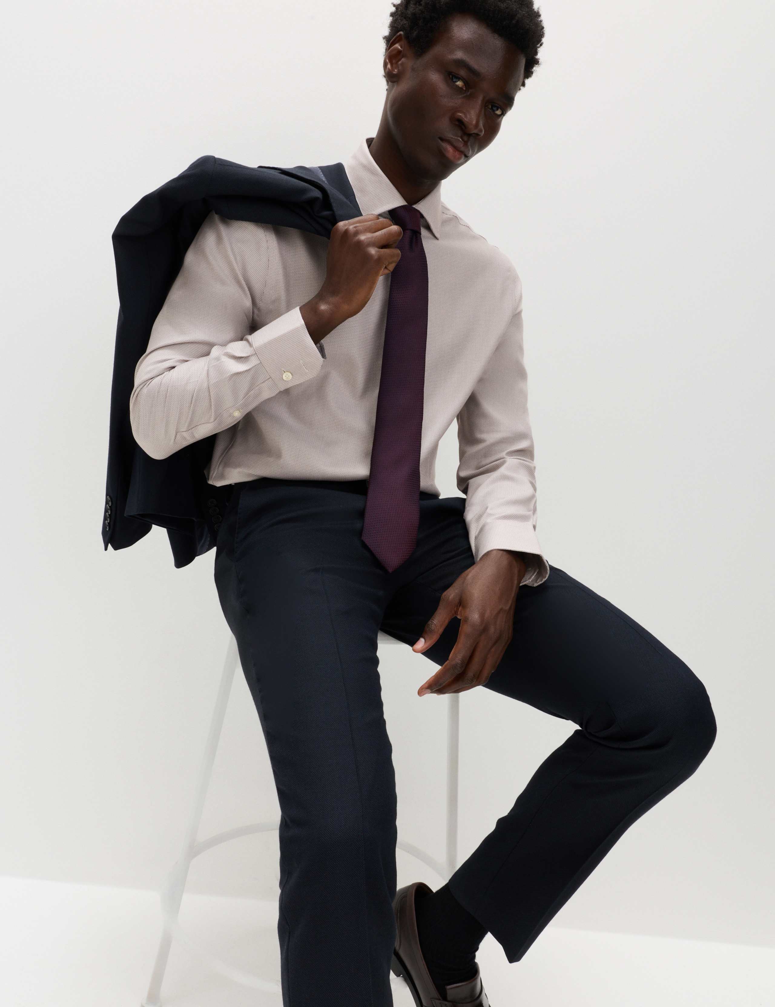 Slim Fit Egyptian Cotton Dobby Shirt 5 of 6