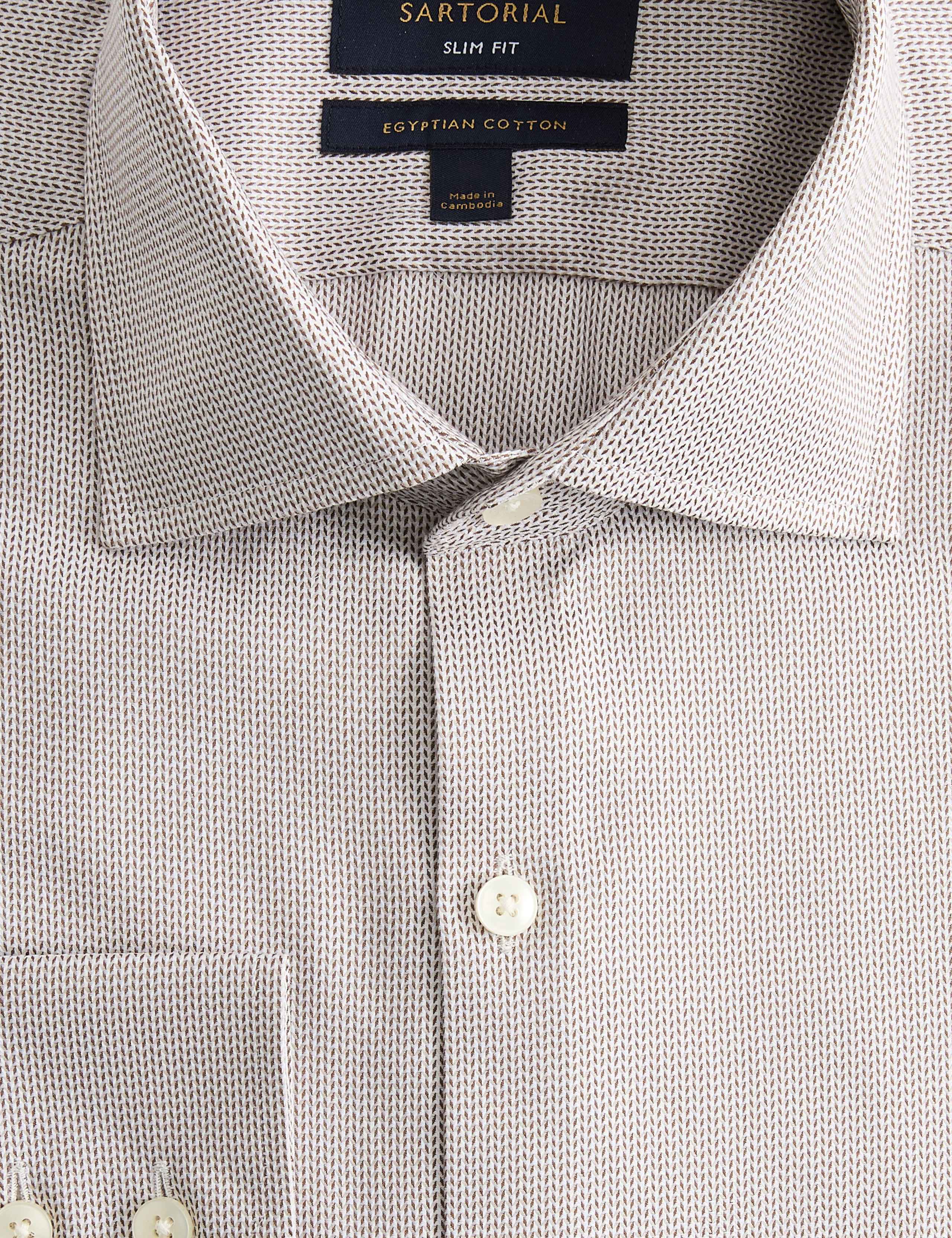 Slim Fit Egyptian Cotton Dobby Shirt 6 of 6