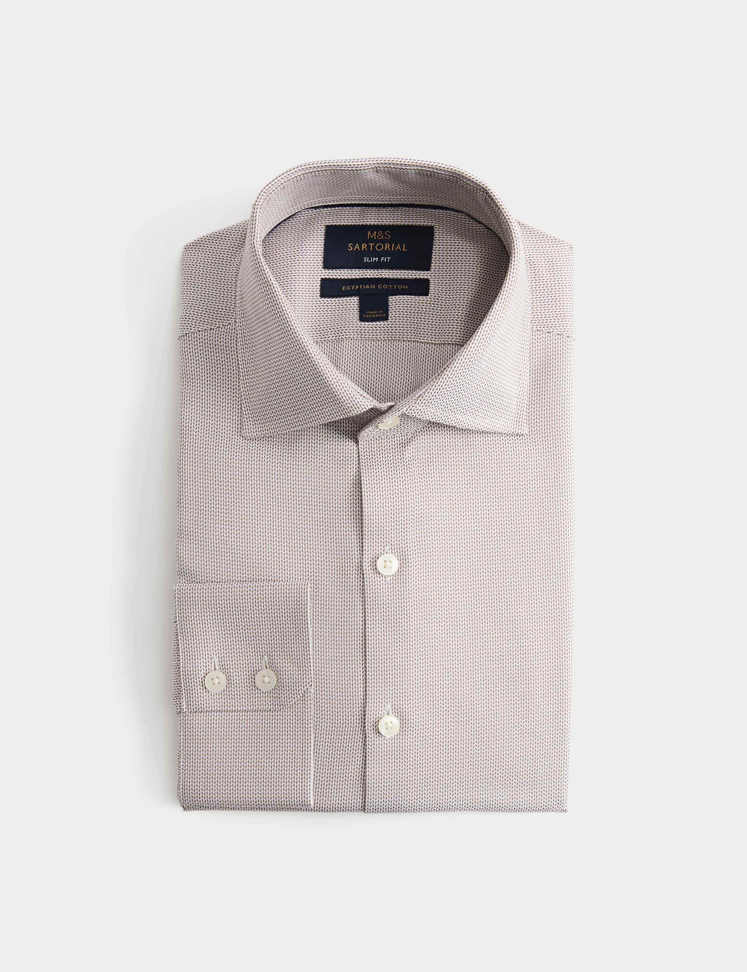 Slim Fit Egyptian Cotton Dobby Shirt 2 of 6