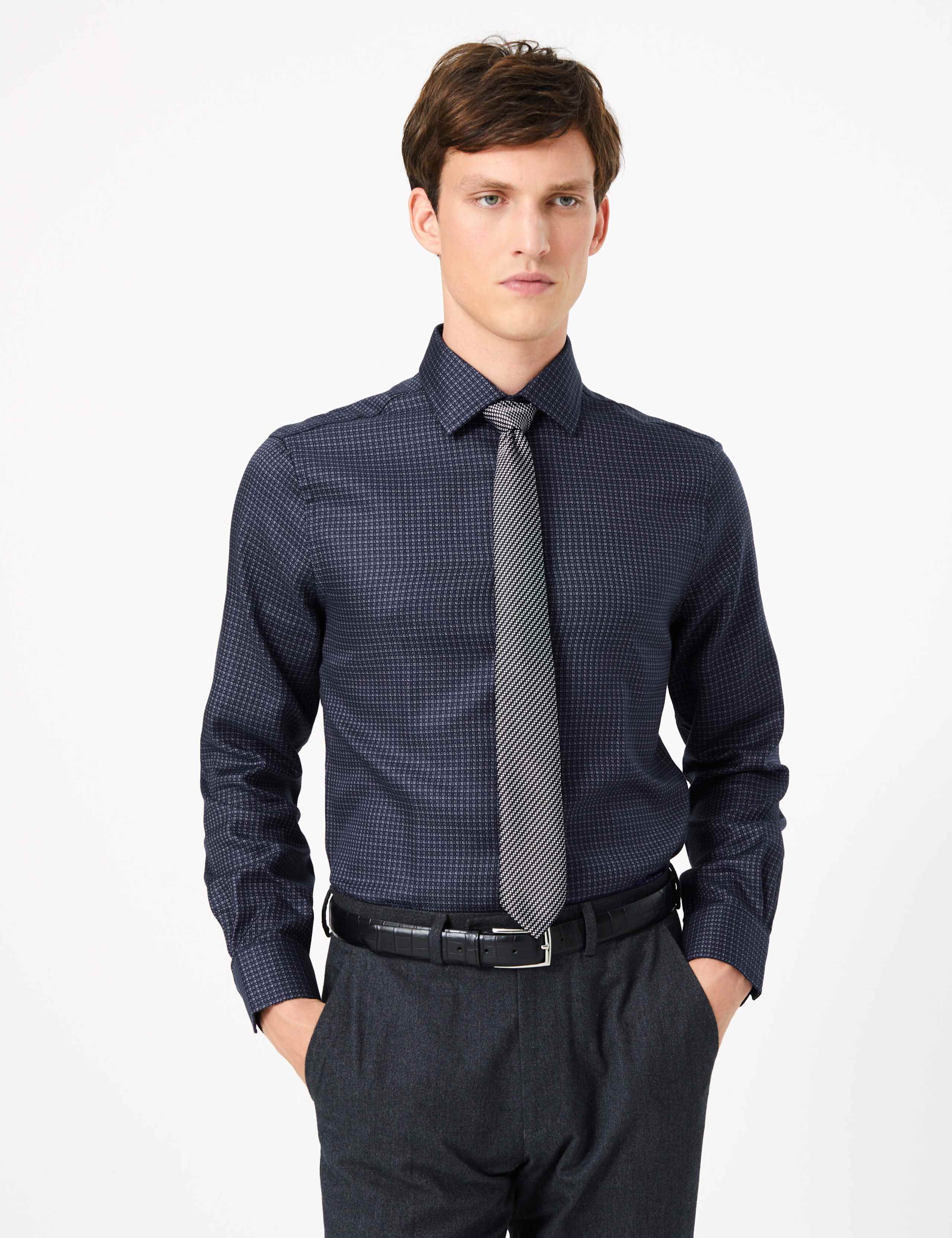 Tailored Fit Italian Design Weave Shirt 1 of 5