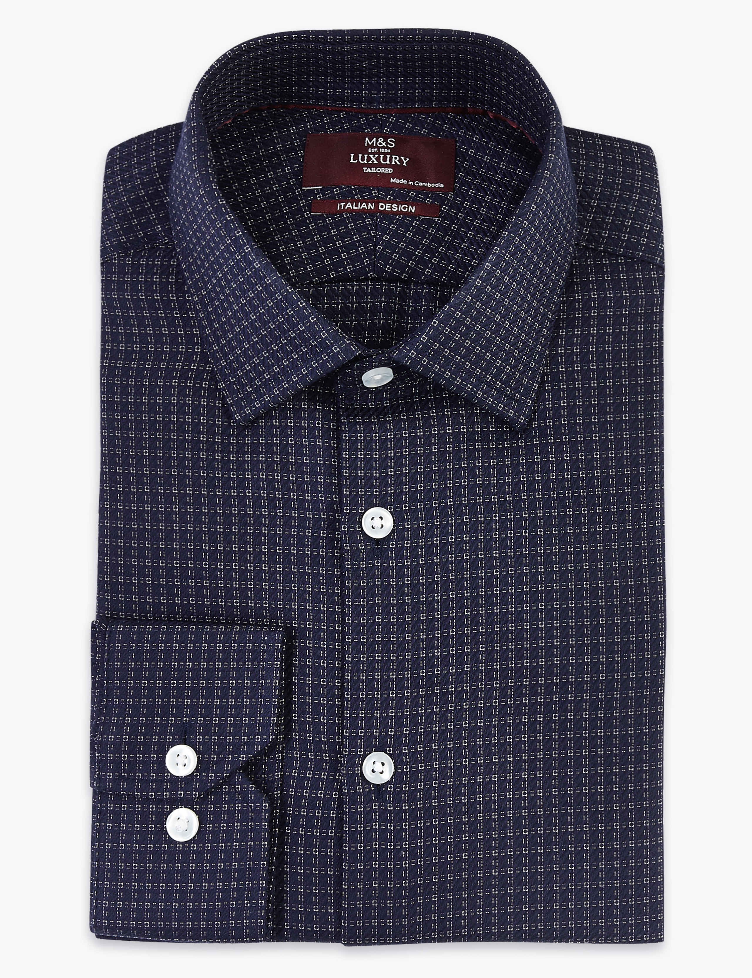 Tailored Fit Italian Design Weave Shirt 2 of 5