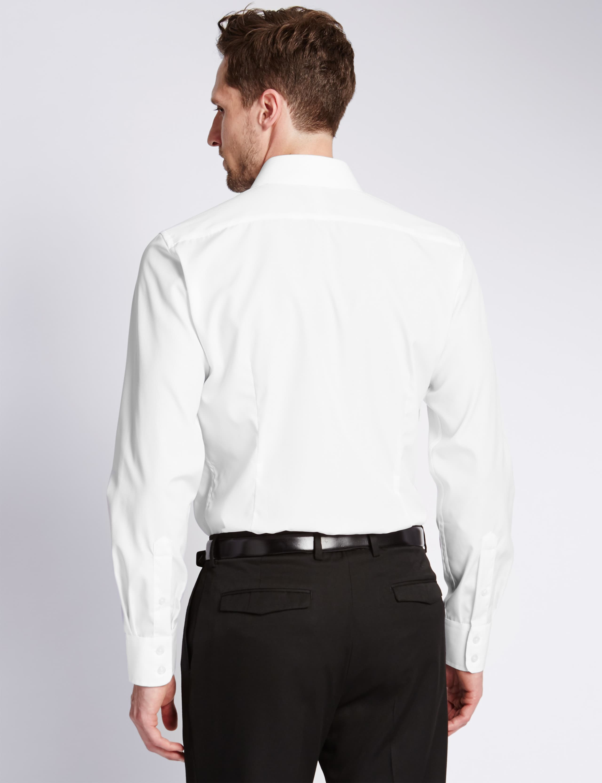 Pure Cotton Easy to Iron Slim Fit Shirt 3 of 5