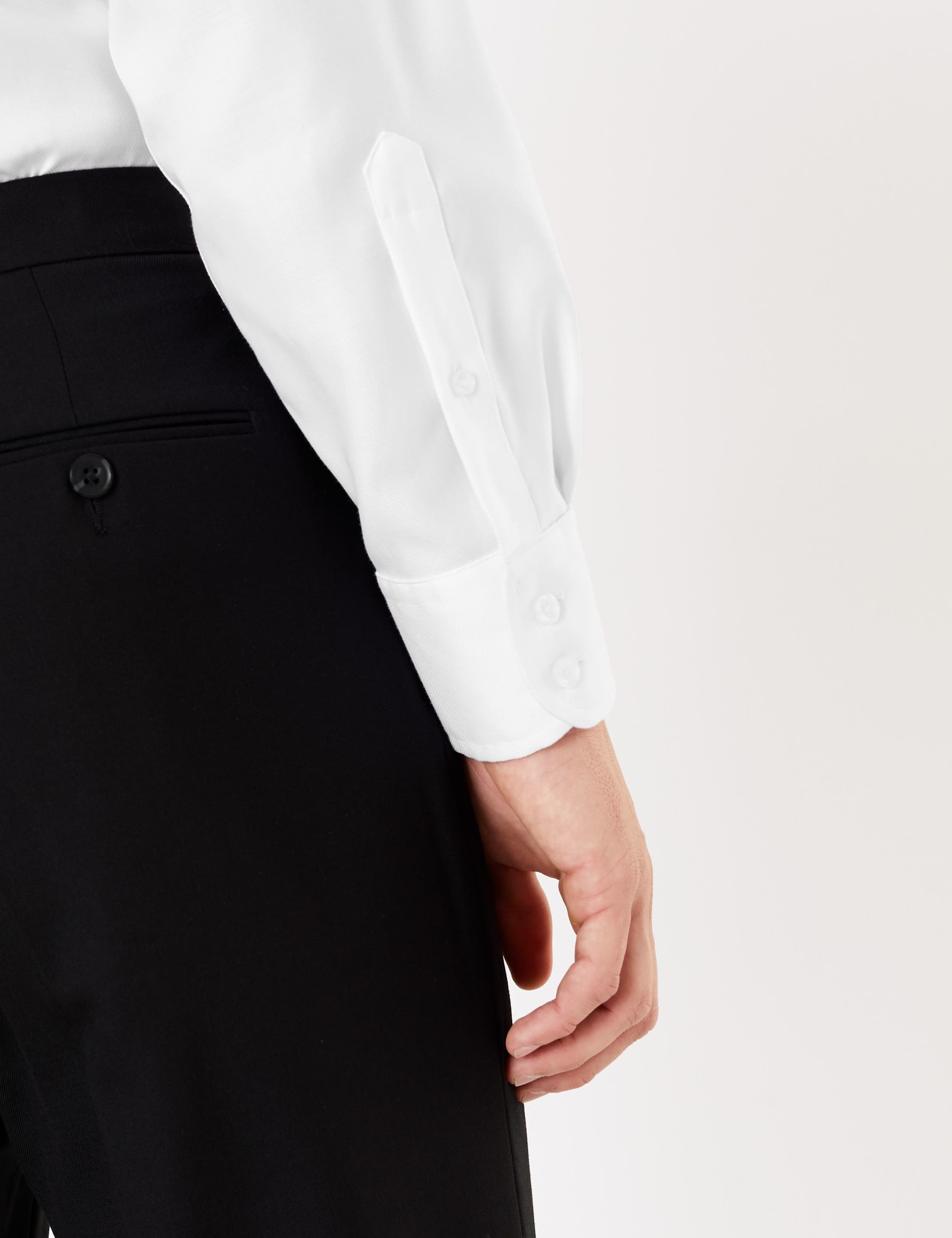 Pure Cotton Twill Tailored Fit Shirt 4 of 5