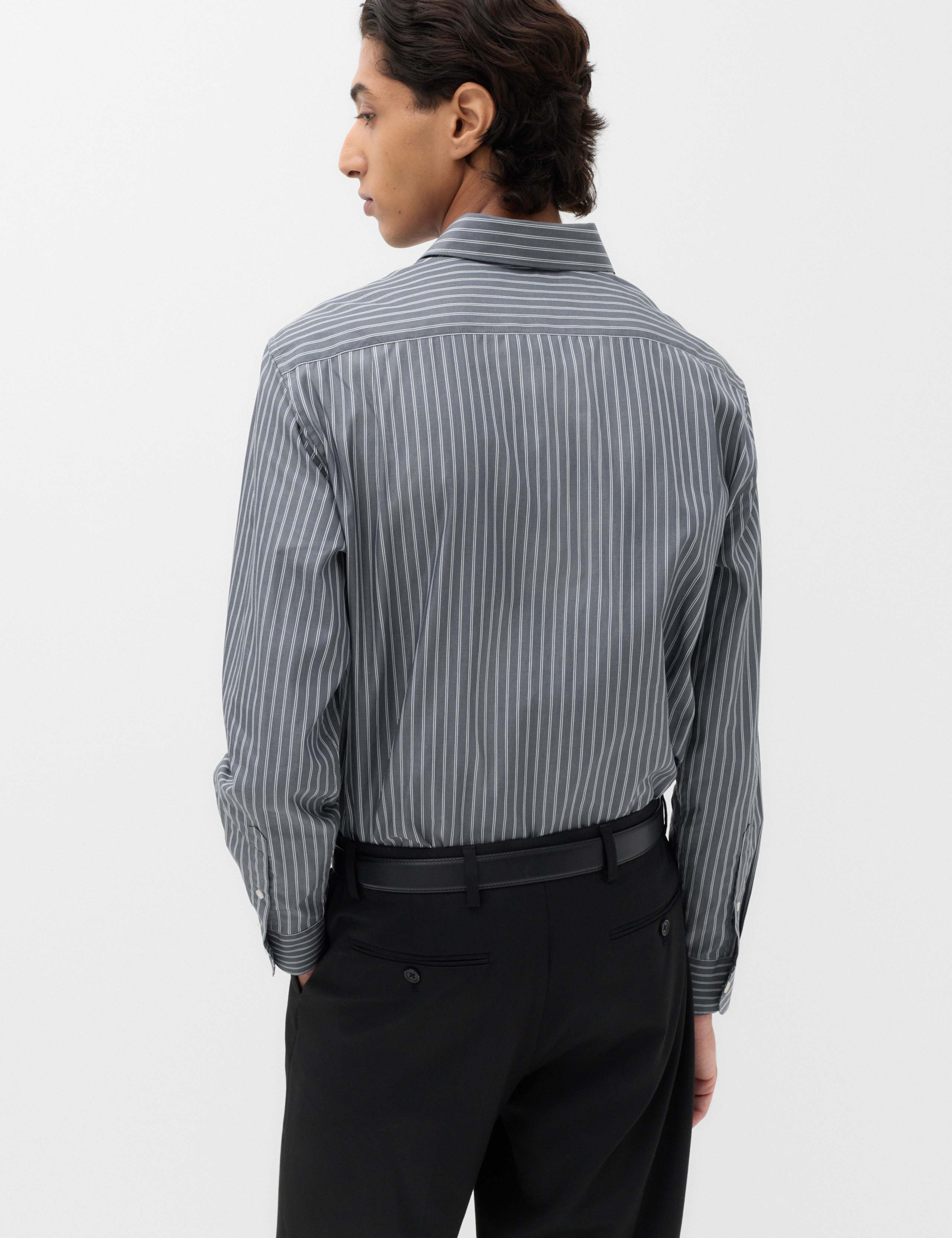 Regular Fit Pure Cotton Striped Shirt 5 of 7