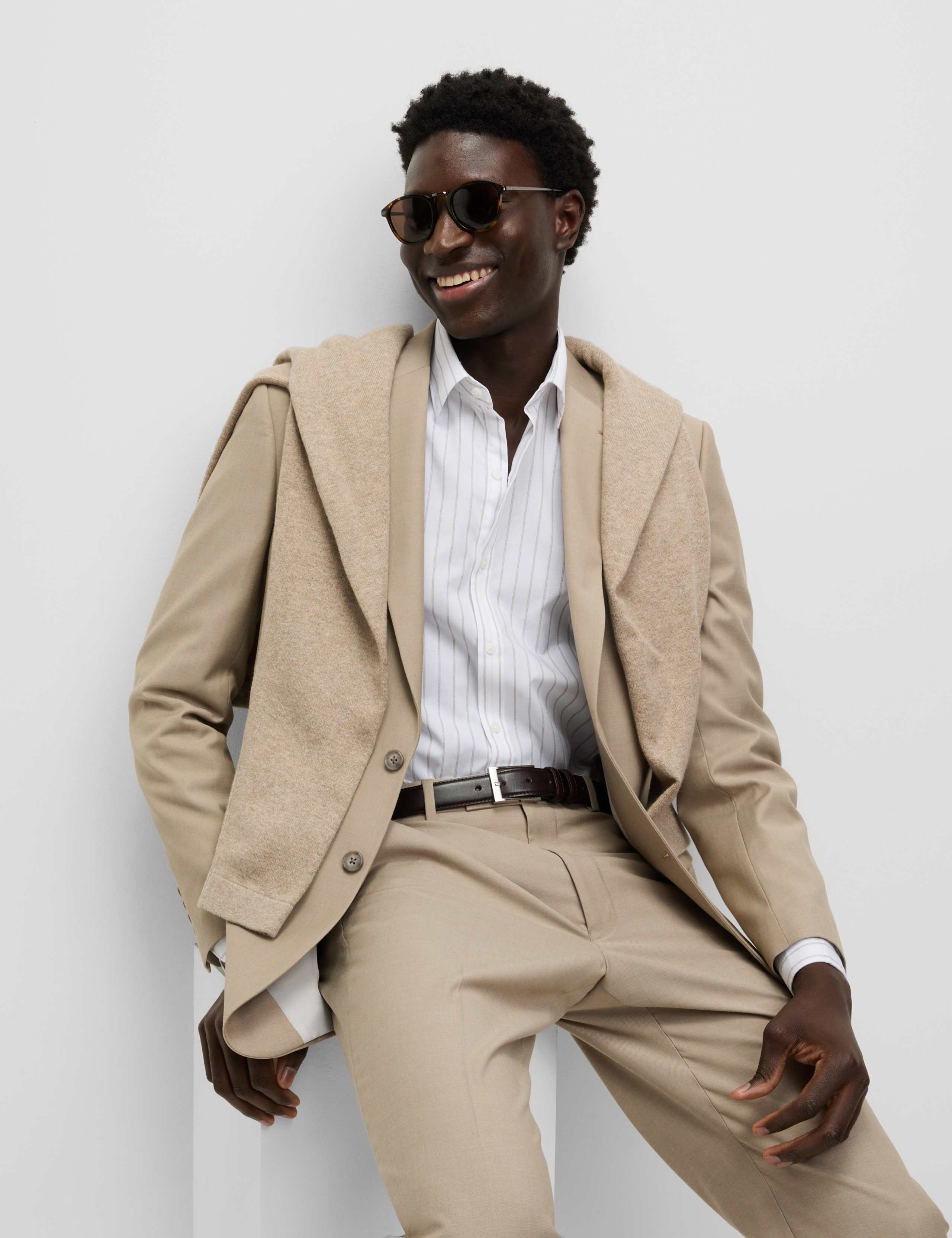 Easy Iron Pure Cotton Striped Shirt 5 of 6