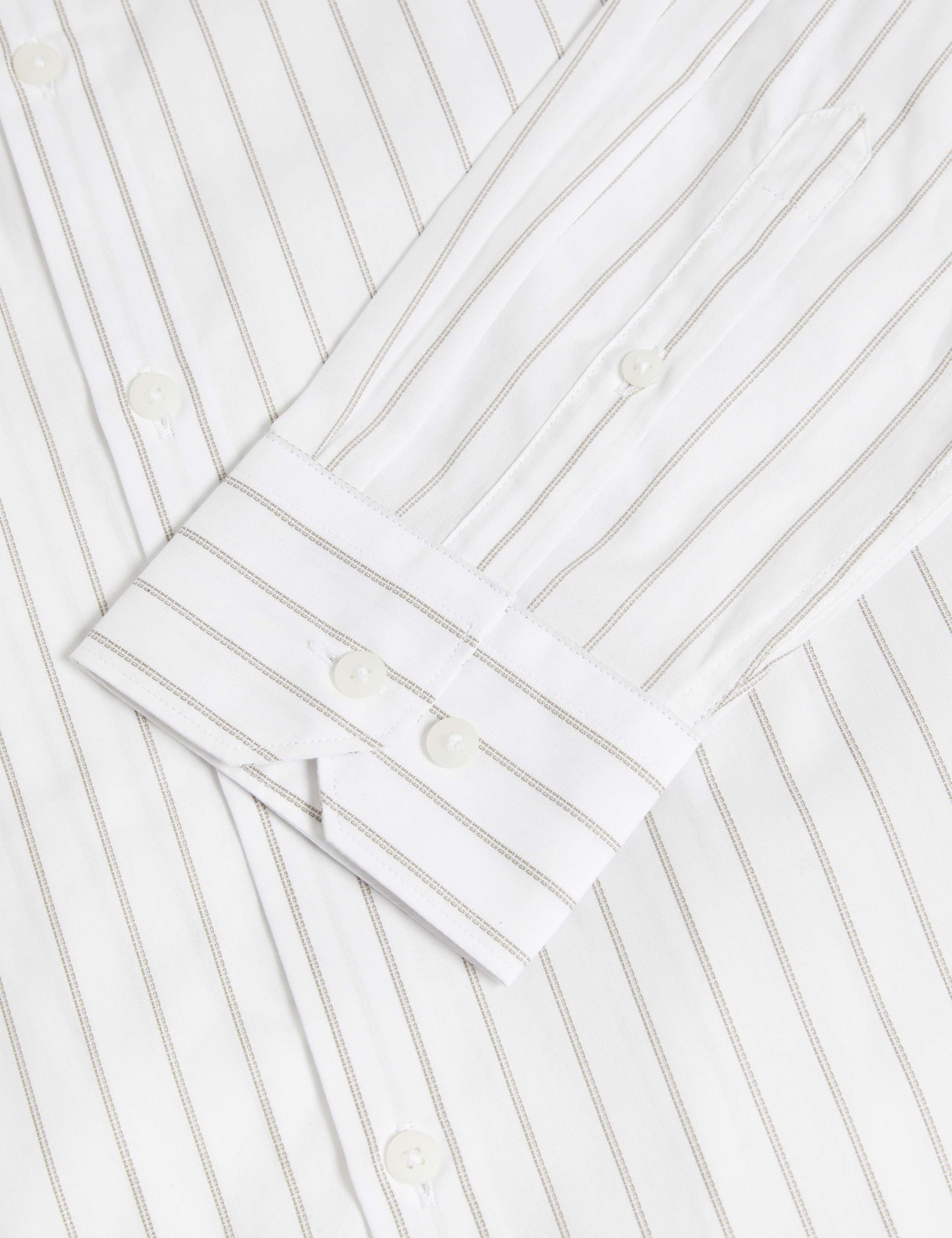 Easy Iron Pure Cotton Striped Shirt 6 of 6