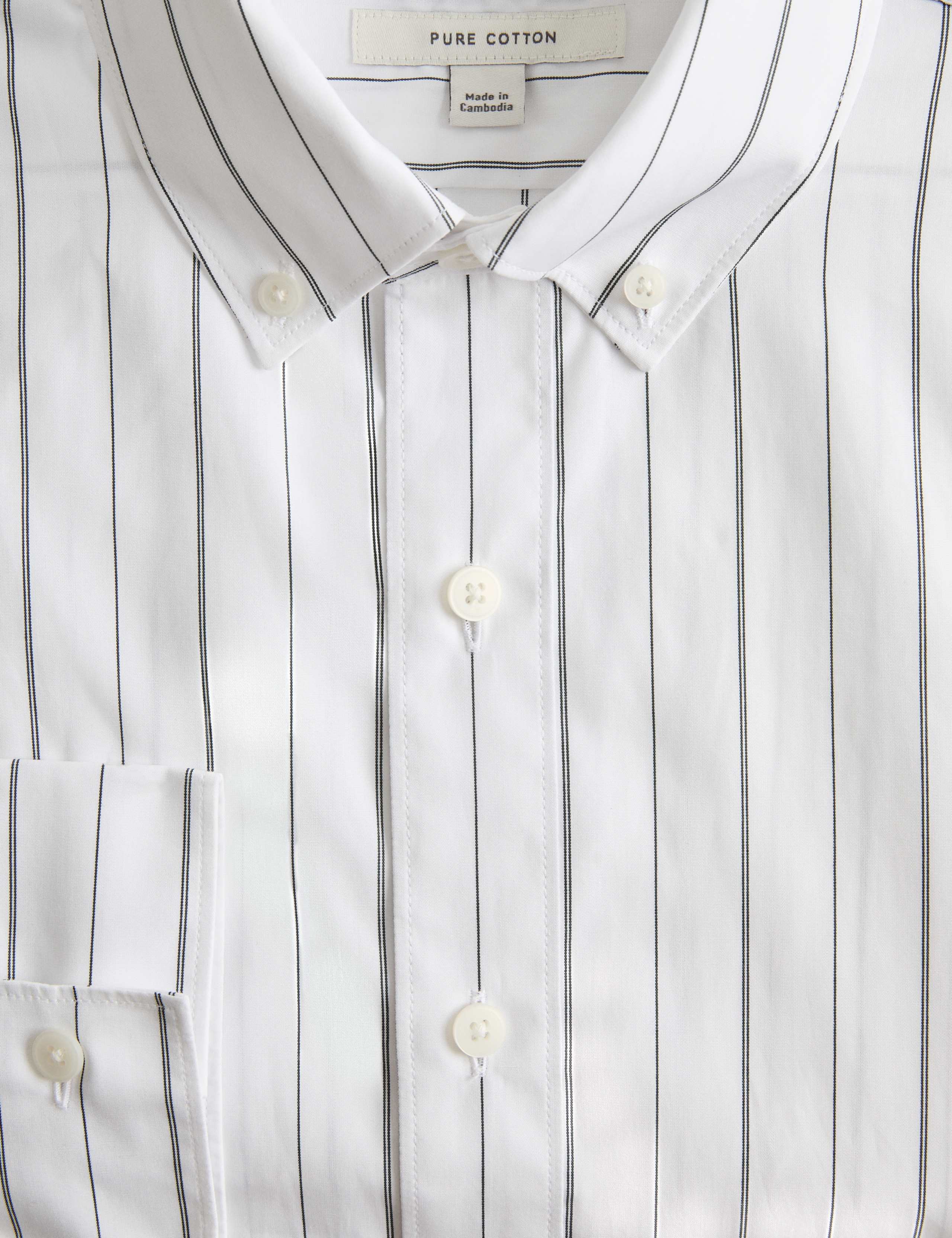 Regular Fit Pure Cotton Striped Shirt 7 of 7