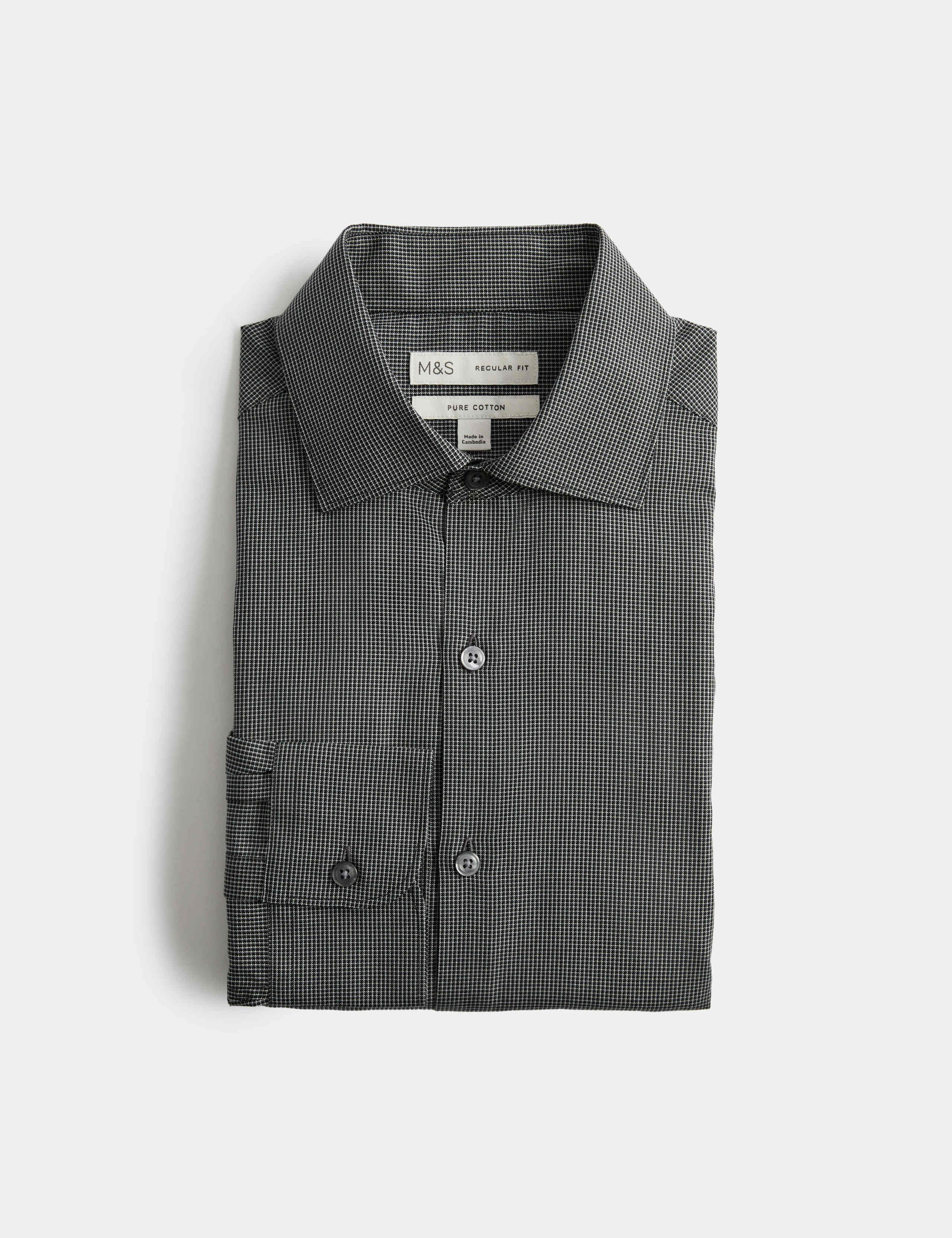 Regular Fit Pure Cotton Textured Shirt 2 of 8