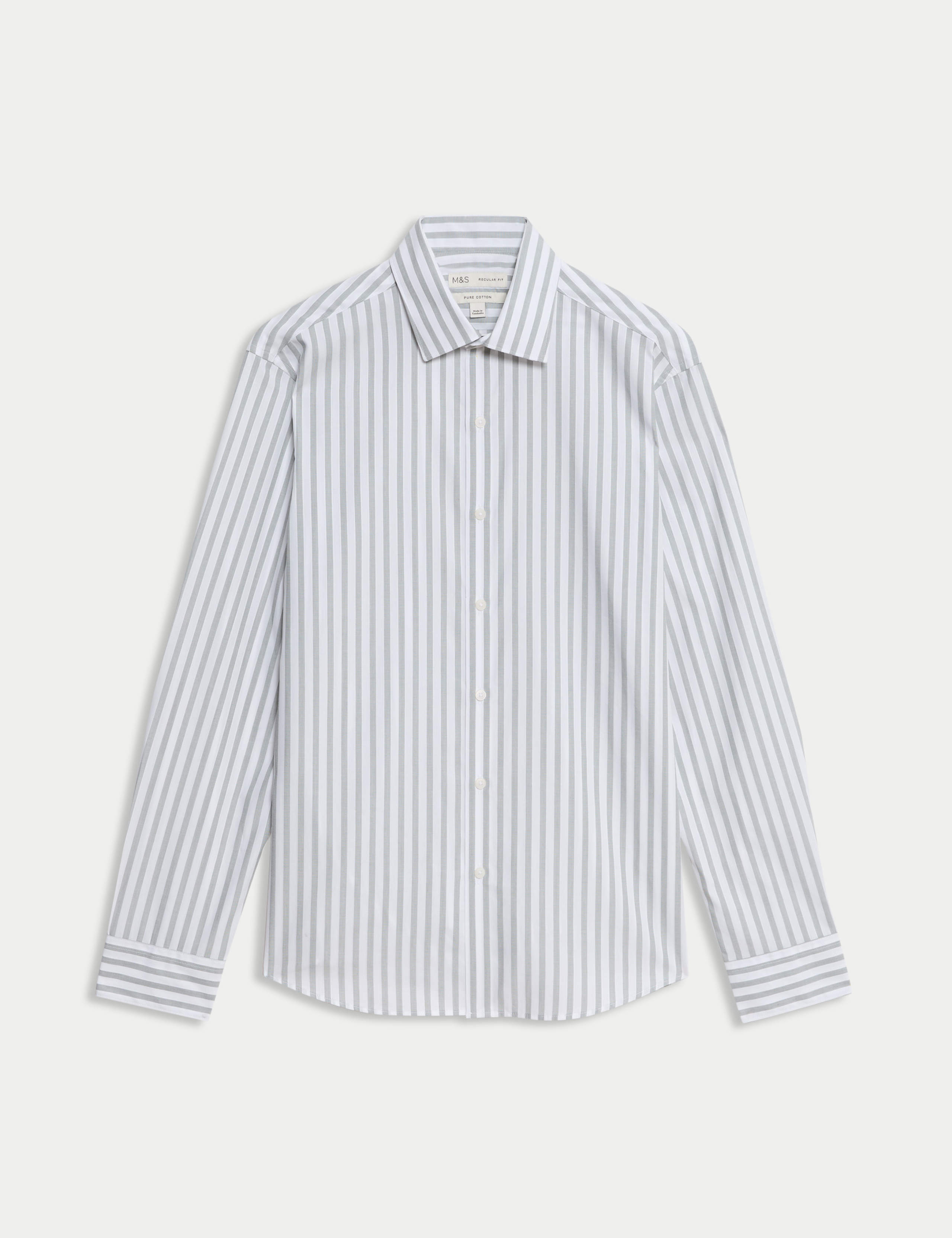 Regular Fit Pure Cotton Striped Shirt 2 of 7
