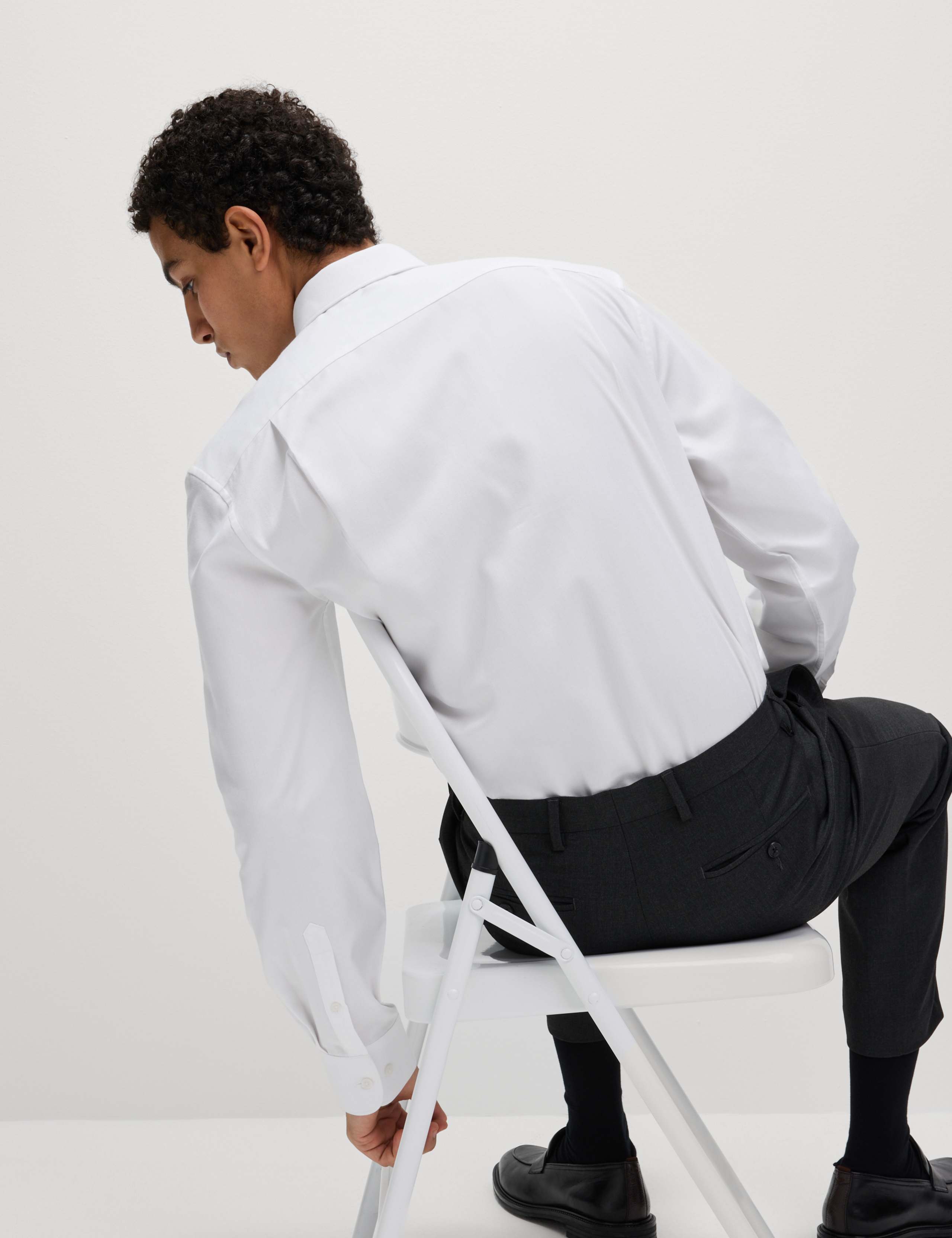 Regular Fit Easy Iron Cotton Blend Shirt & Tie 5 of 6