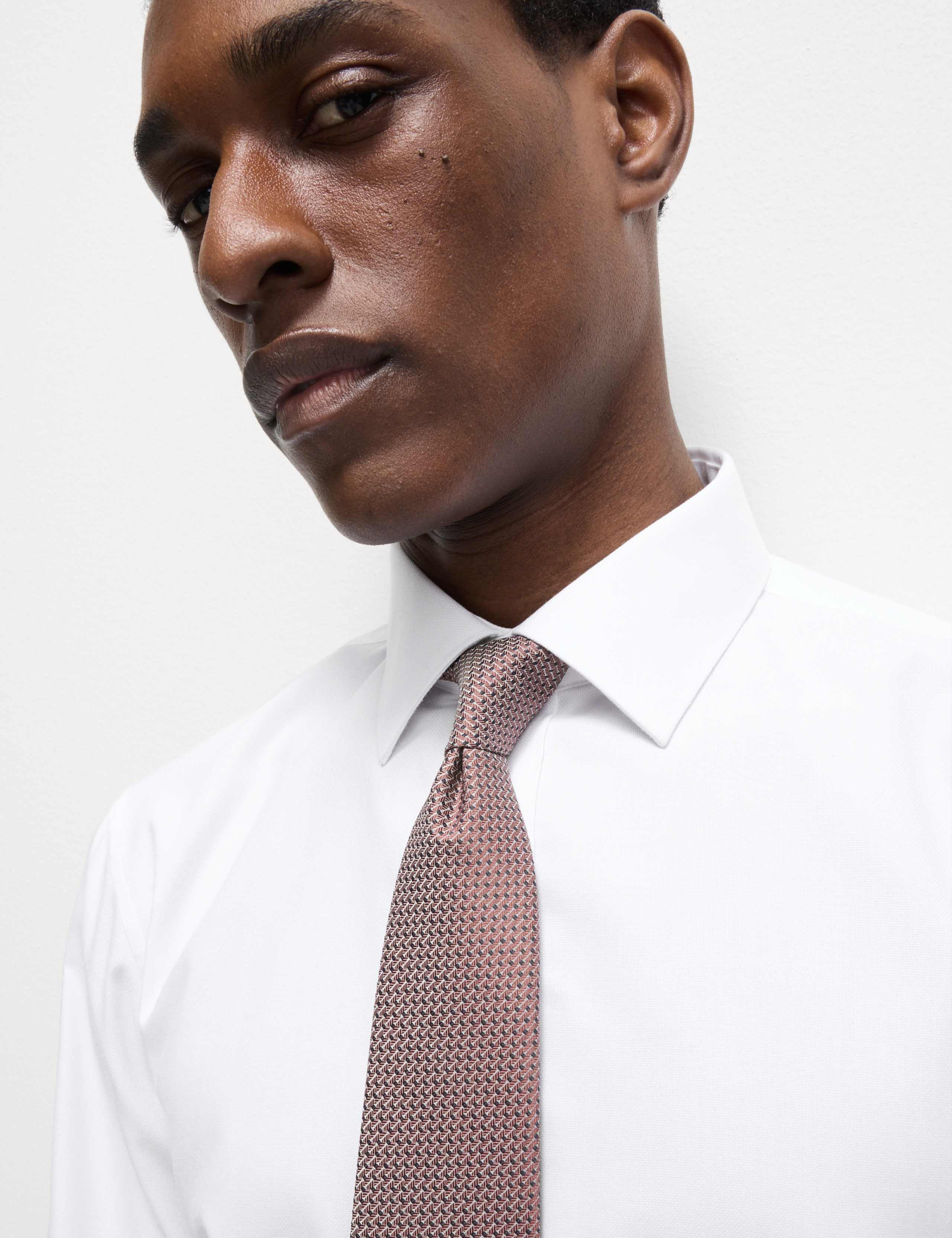 Slim Fit Easy Iron Shirt and Tie 4 of 6