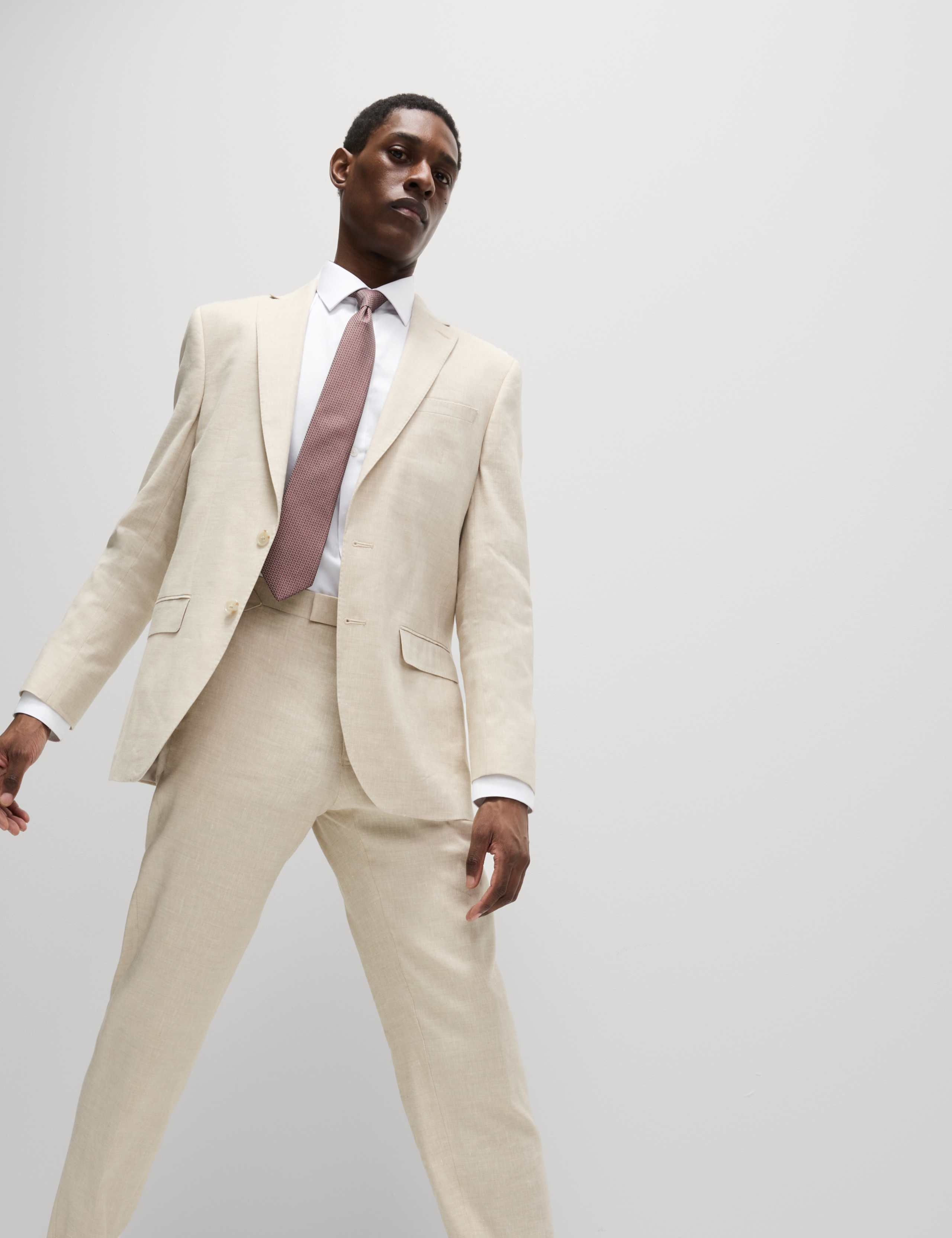 Slim Fit Easy Iron Shirt and Tie 5 of 6