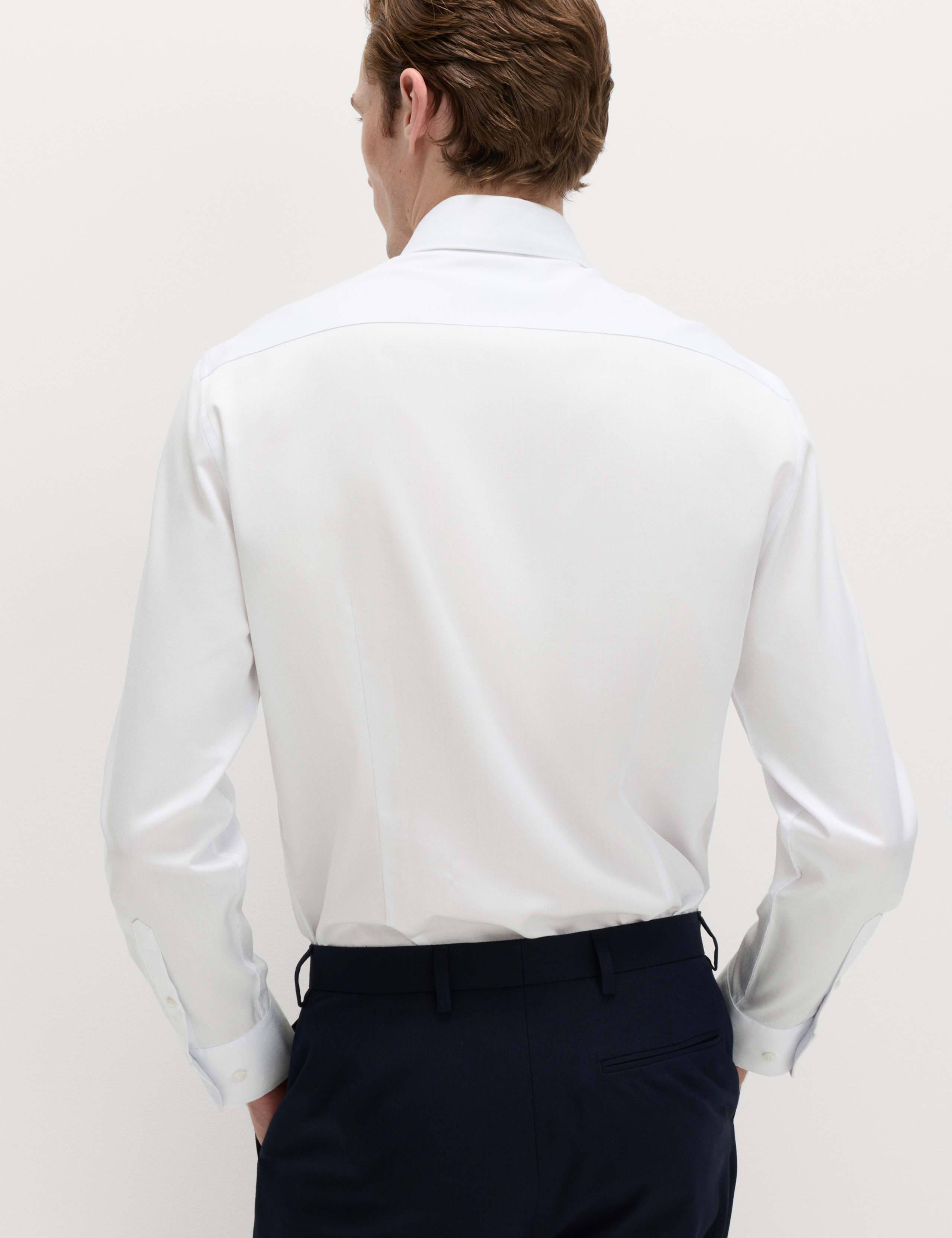 Slim Fit Easy Iron Shirt & Tie Set 5 of 7