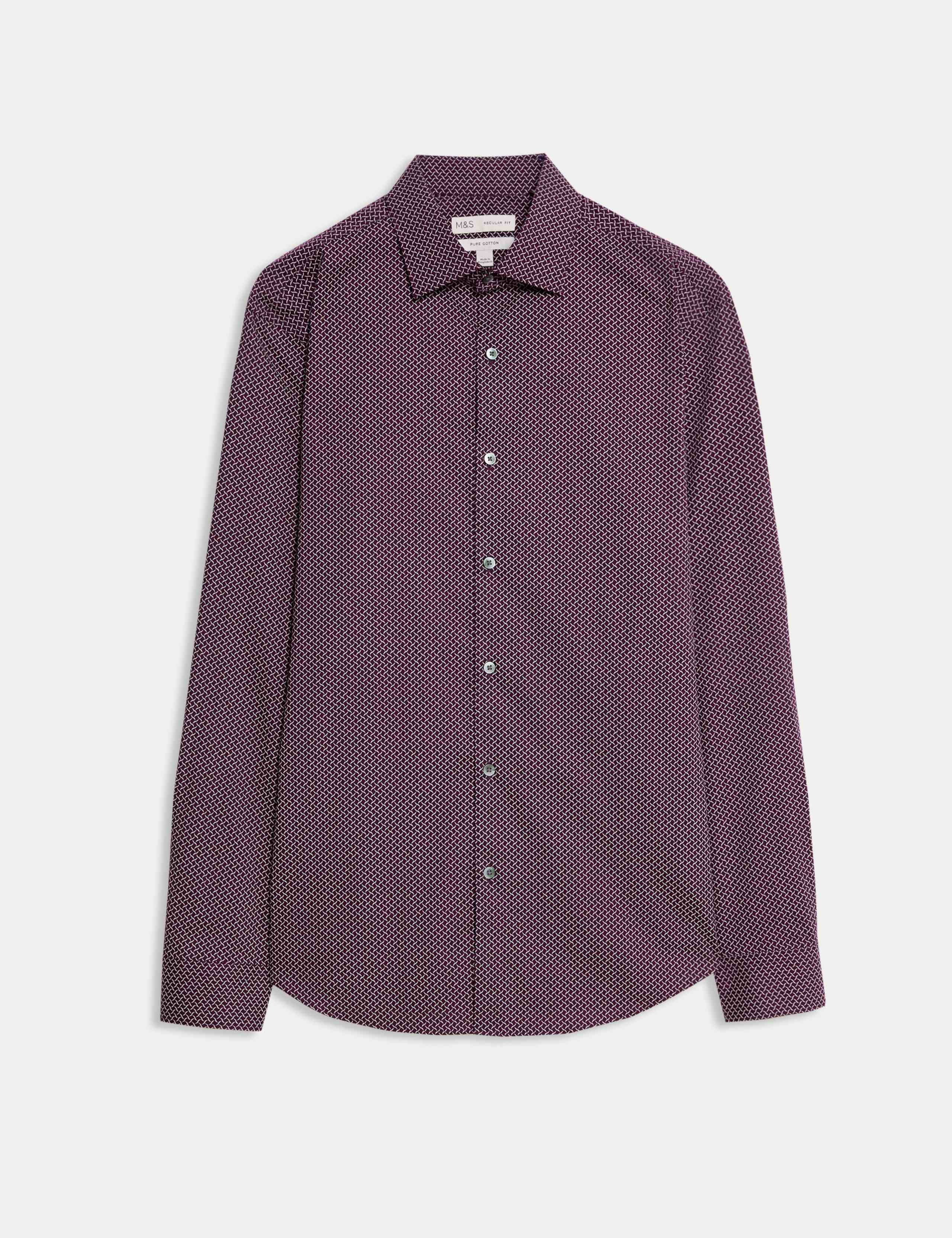 REGULAR FIT PURE COTTON PRINTED SHIRT 2 of 6