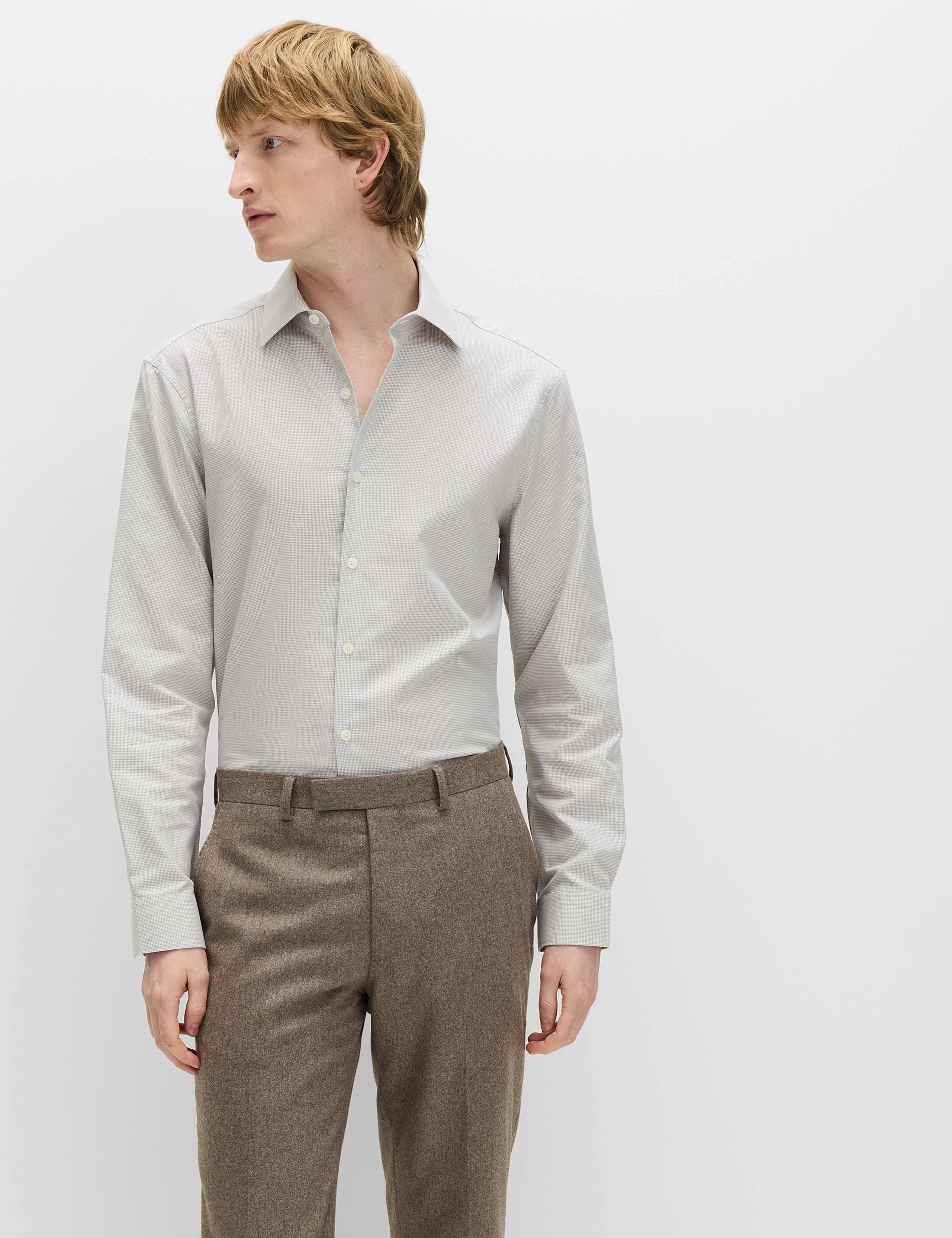 Regular Fit Easy Iron Pure Textured Shirt 5 of 7