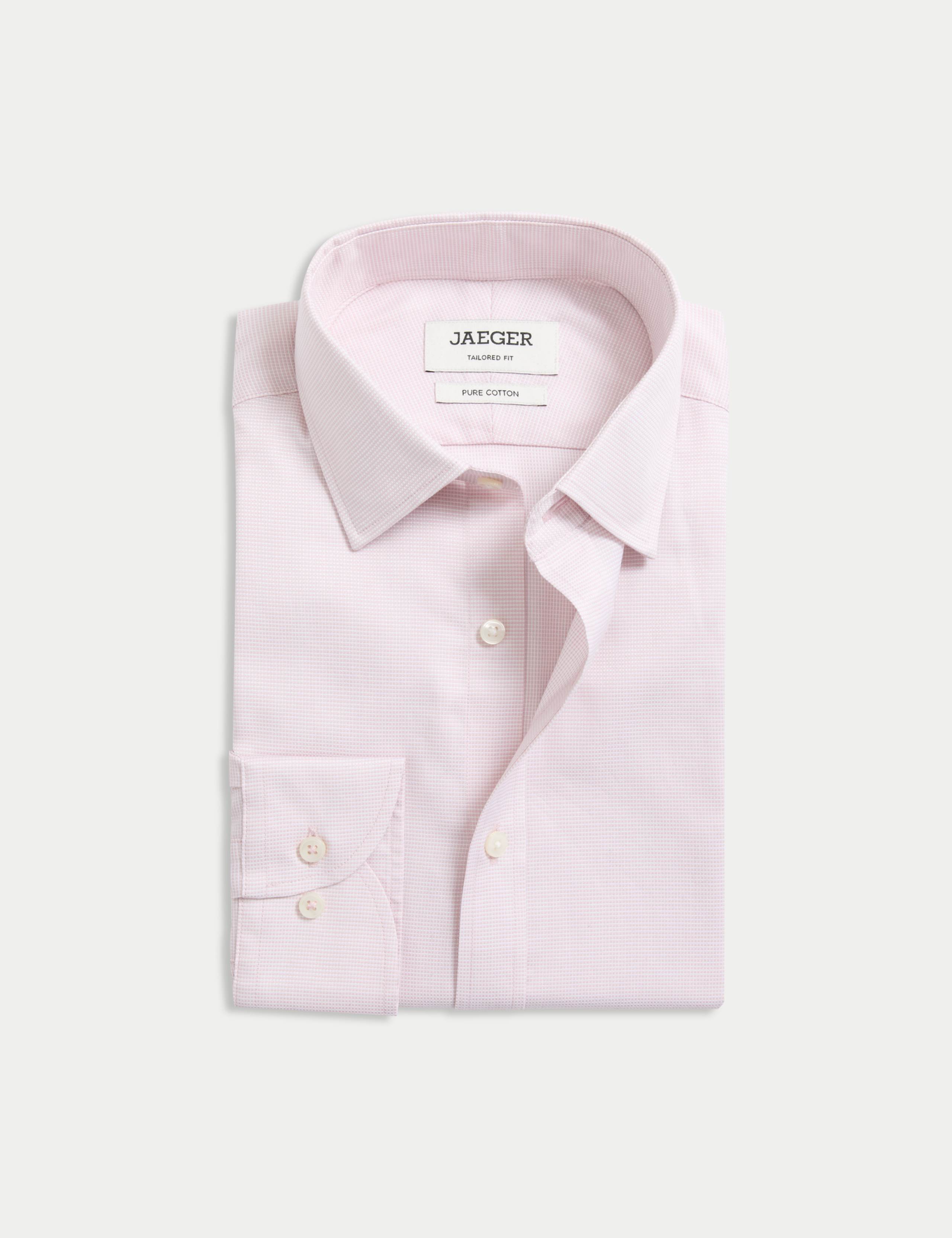 Tailored Fit Pure Cotton Texture Shirt 2 of 7