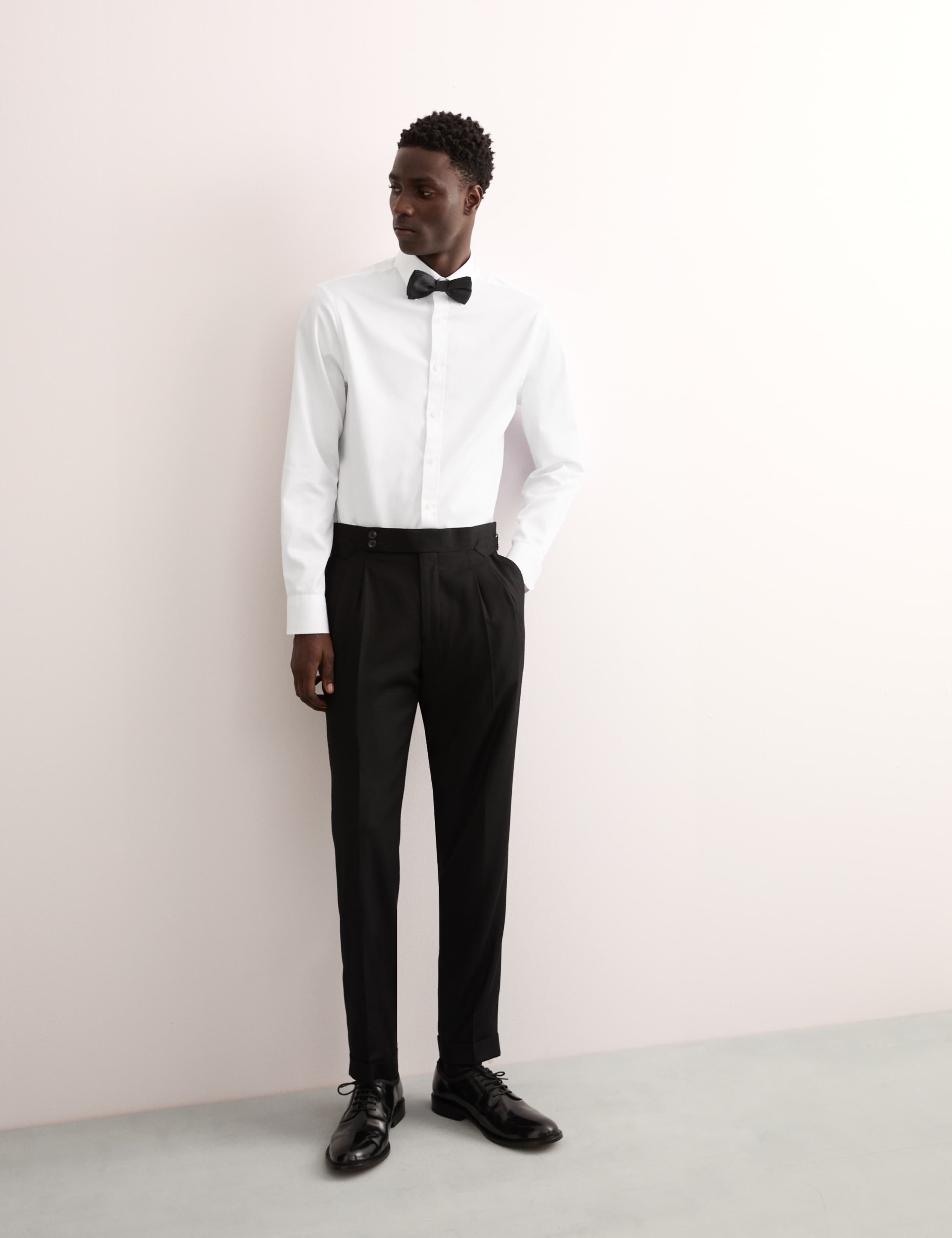 Tailored Fit Pure Cotton Texture Shirt 4 of 7