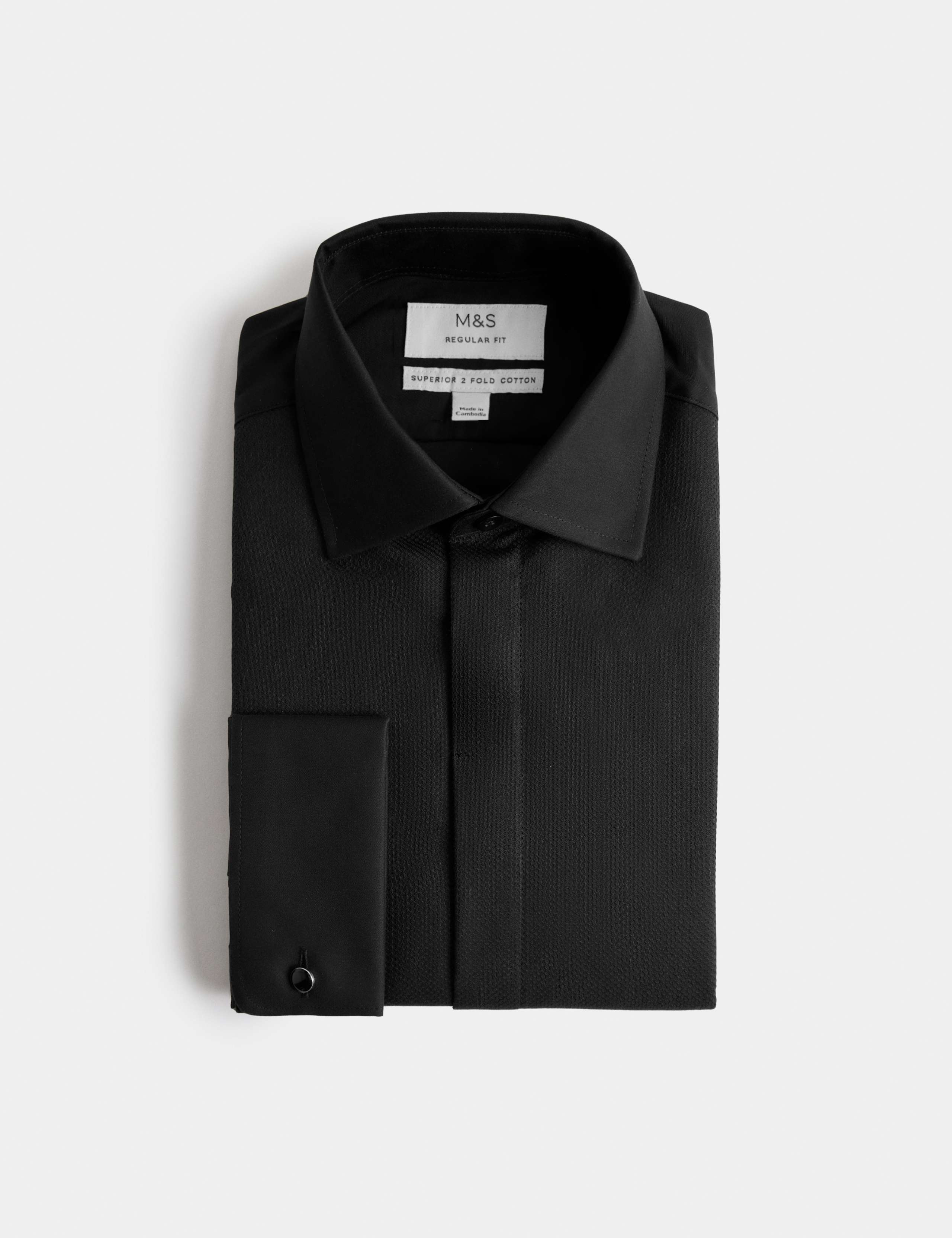 Regular Fit Luxury Cotton Double Cuff Dress Shirt 2 of 7