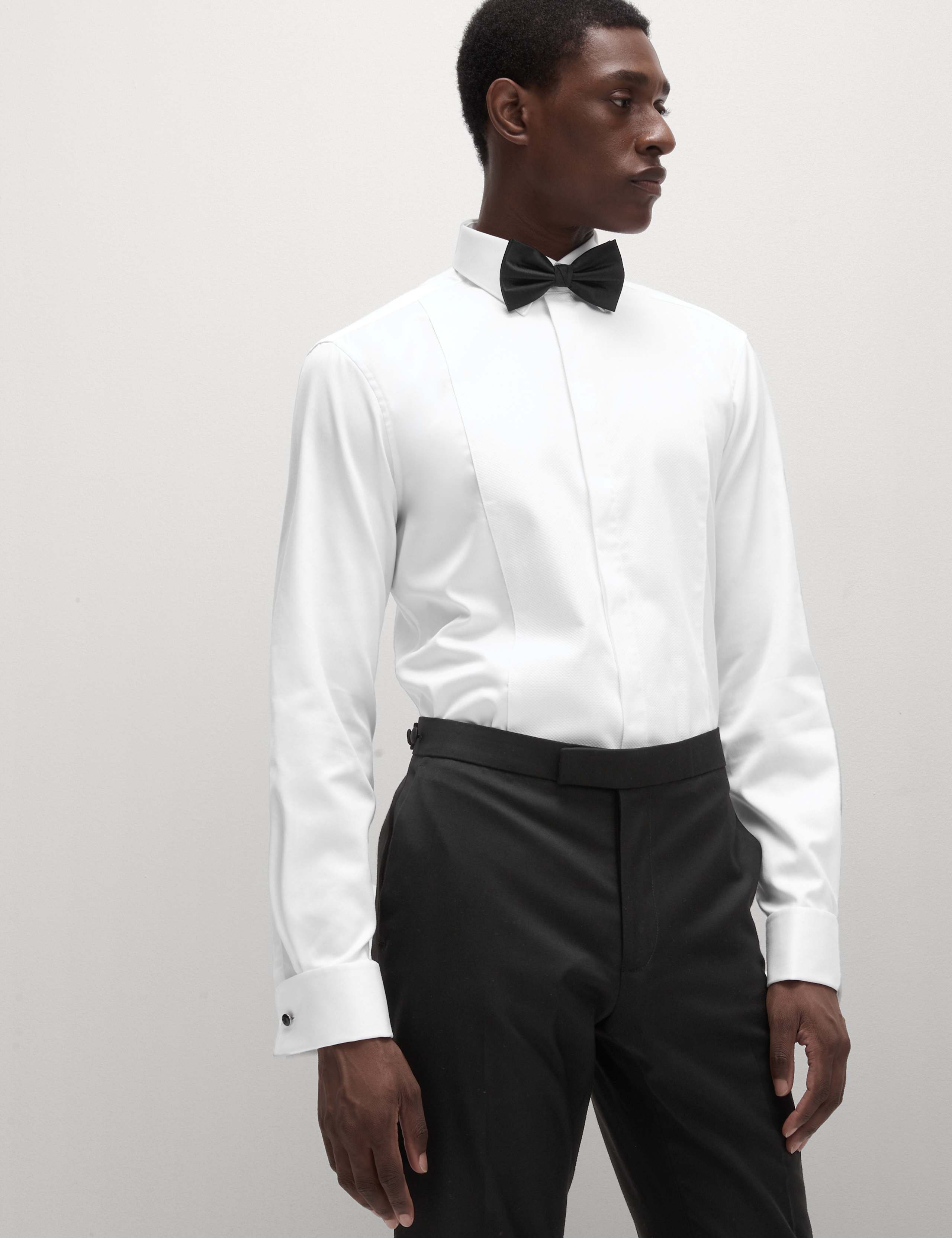 Slim Fit Luxury Cotton Double Cuffed Dress Shirt 6 of 8