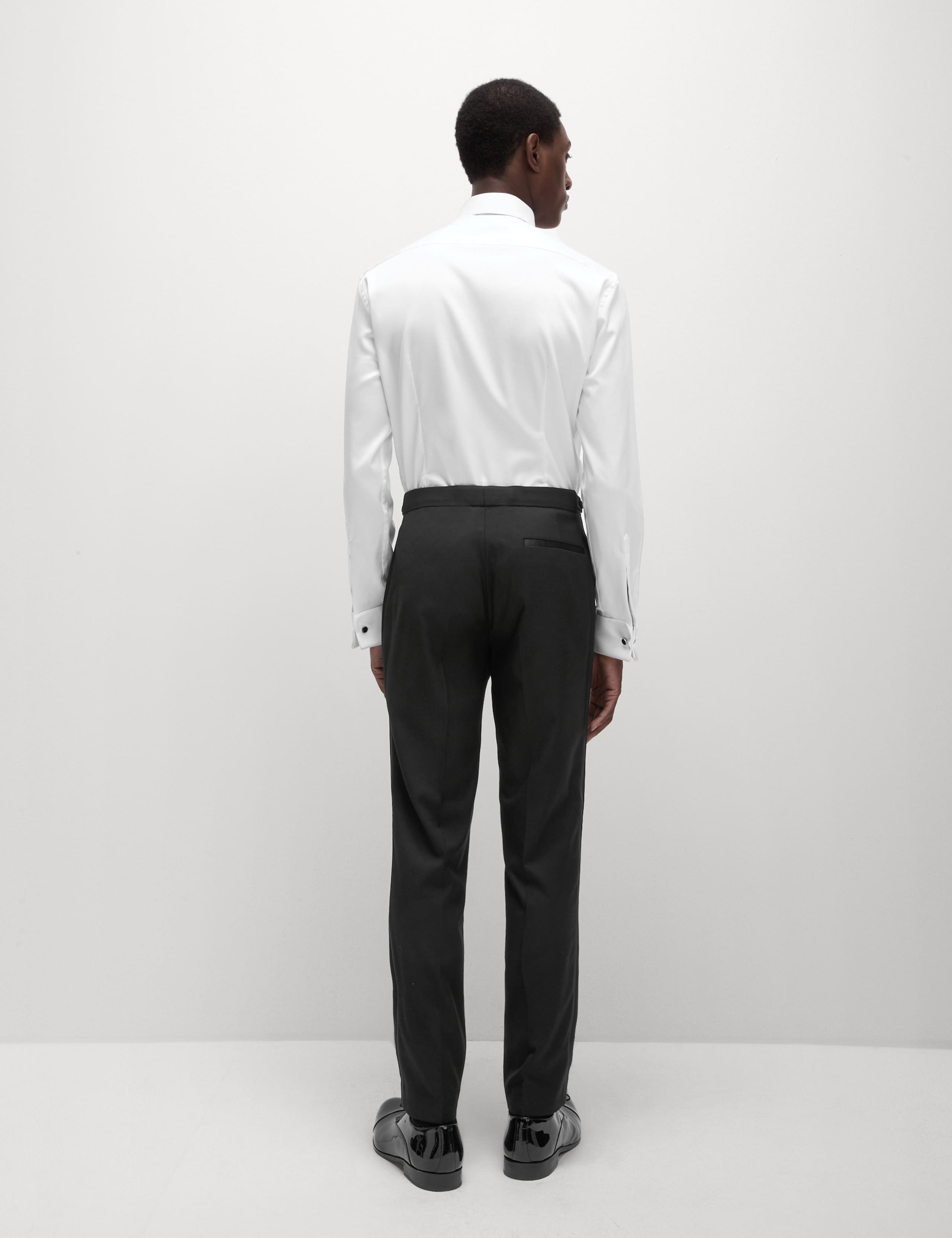 Slim Fit Luxury Cotton Double Cuffed Dress Shirt 7 of 8