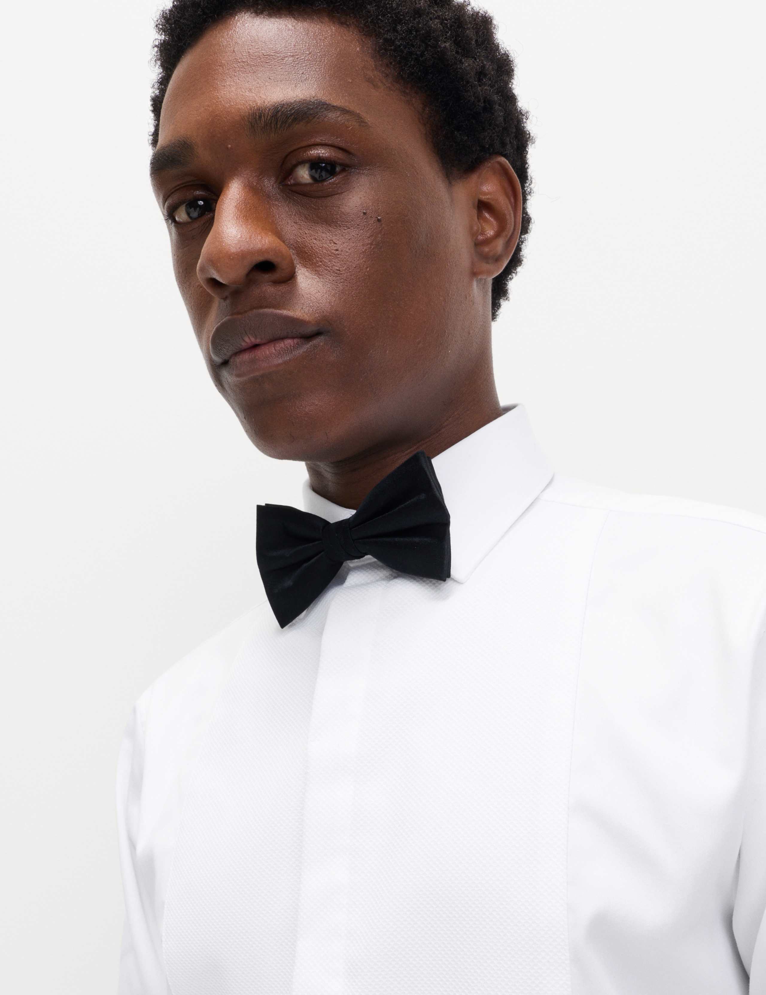 Regular Fit 2 Inch Shorter Pure Cotton Textured Luxury Shirt 4 of 5