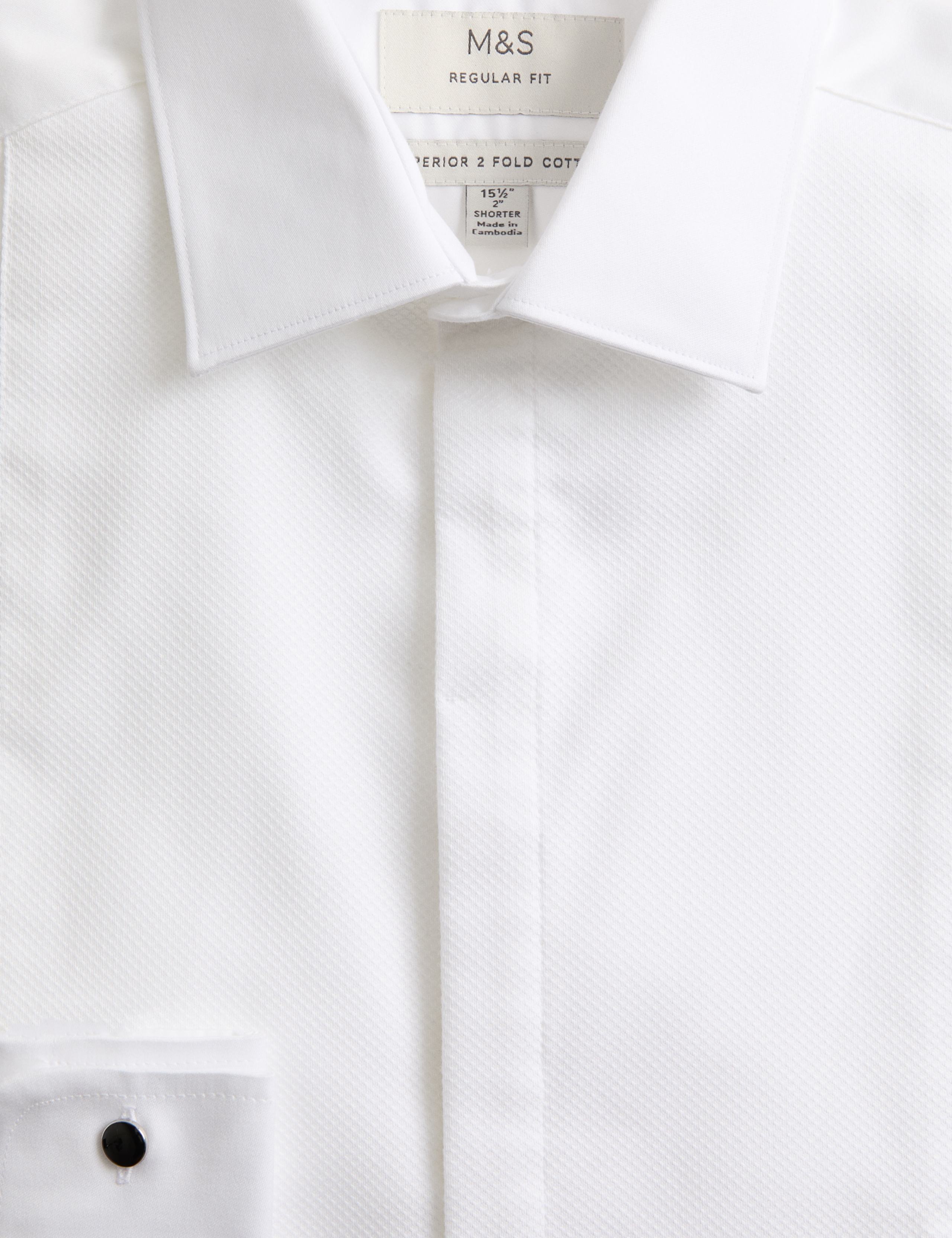 Regular Fit 2 Inch Shorter Pure Cotton Textured Luxury Shirt 2 of 2