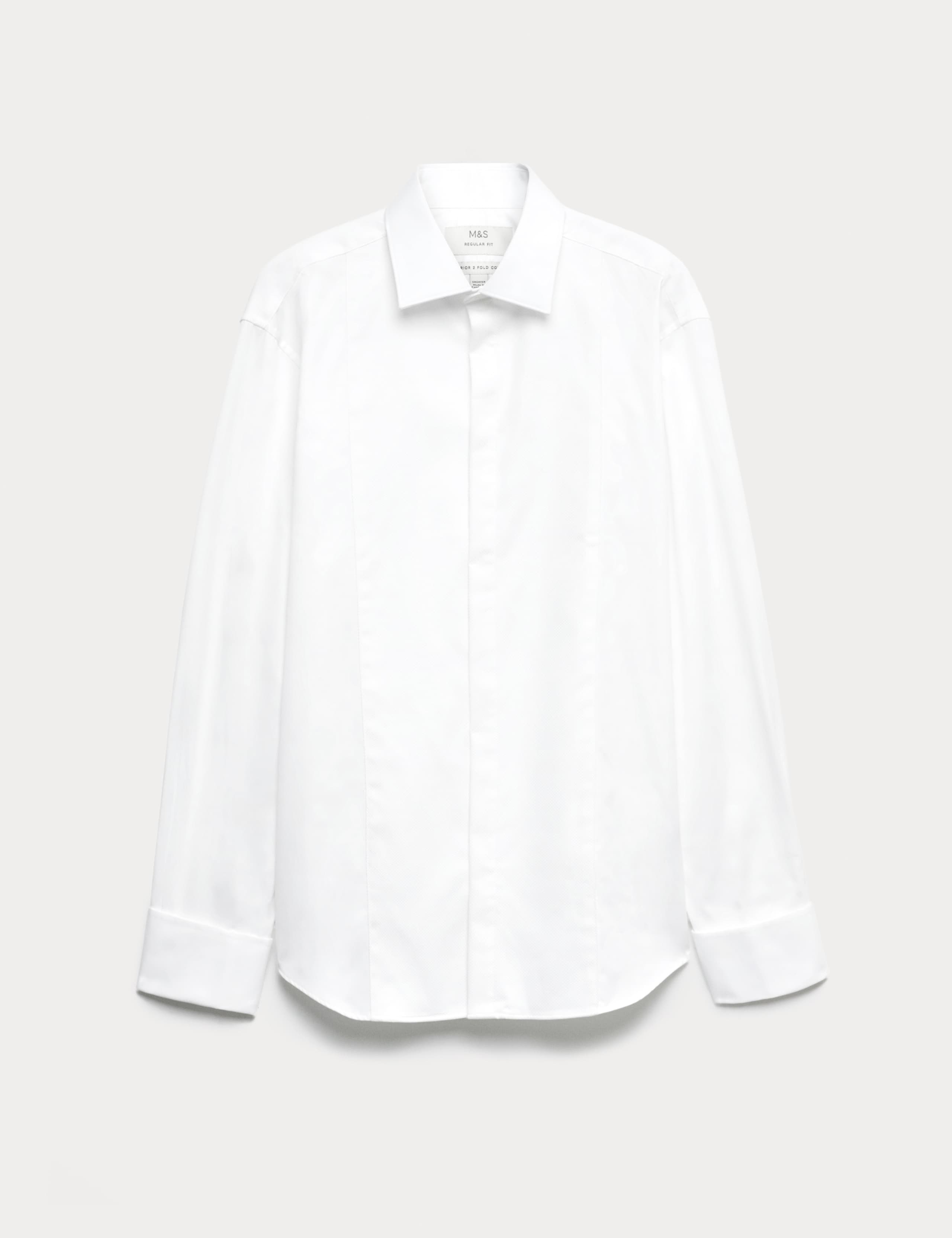 Regular Fit 2 Inch Shorter Pure Cotton Textured Luxury Shirt 1 of 1