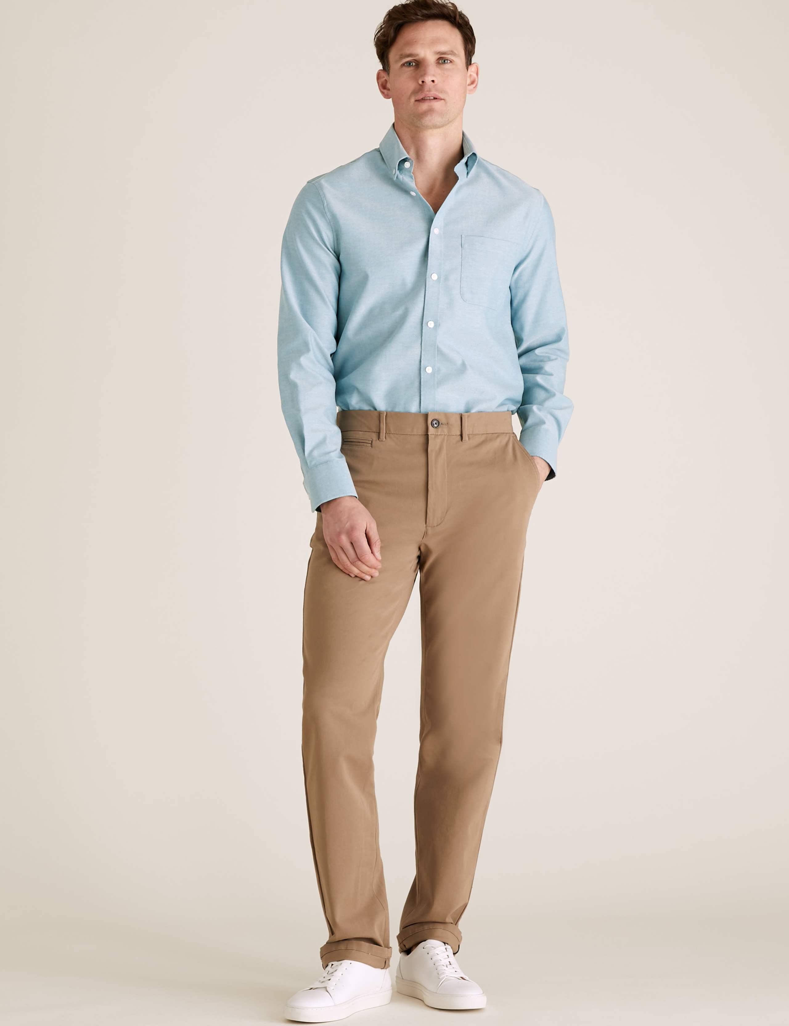 Tailored Fit Pure Cotton Oxford Shirt 2 of 4