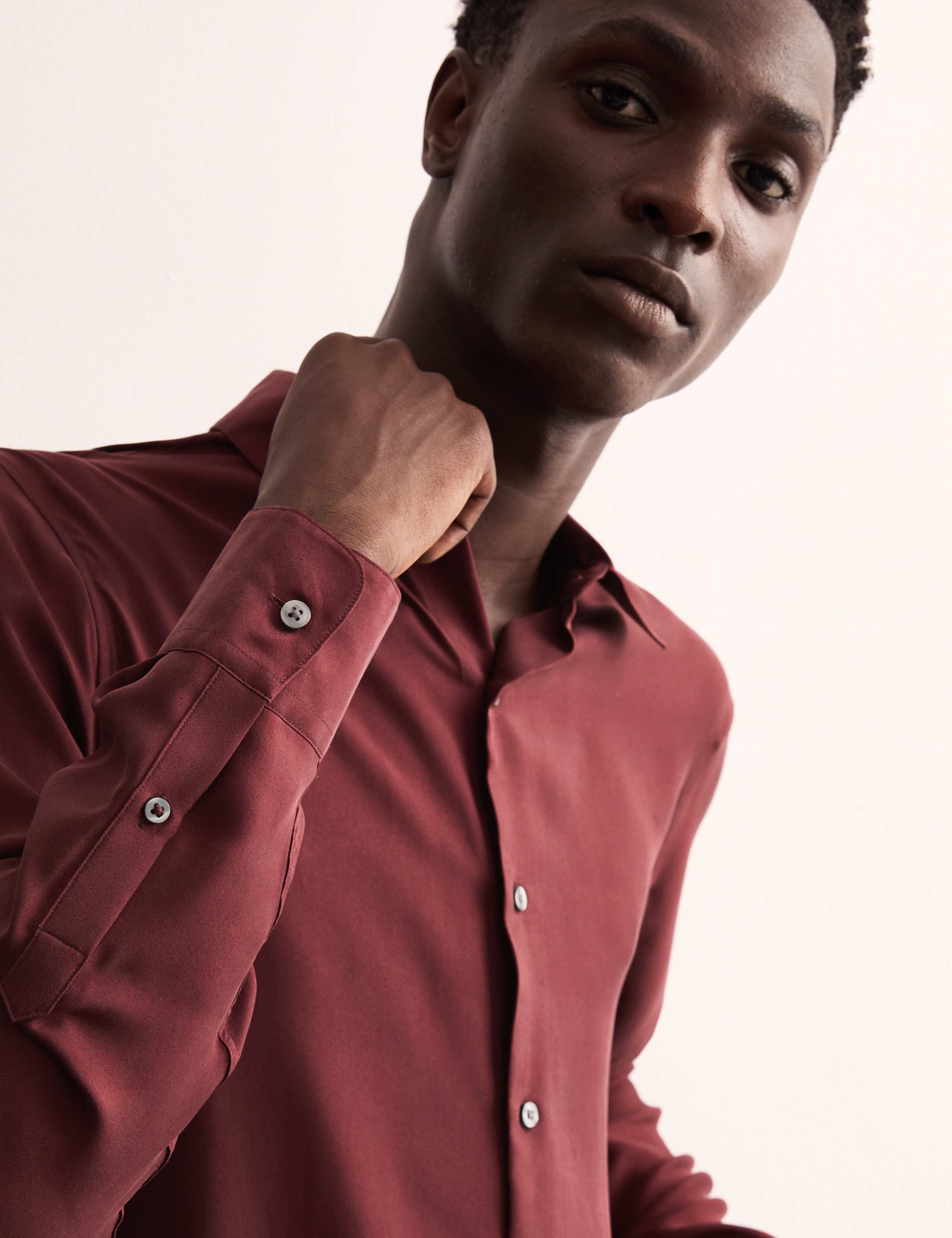 Regular Fit Luxury Silk Shirt 5 of 8
