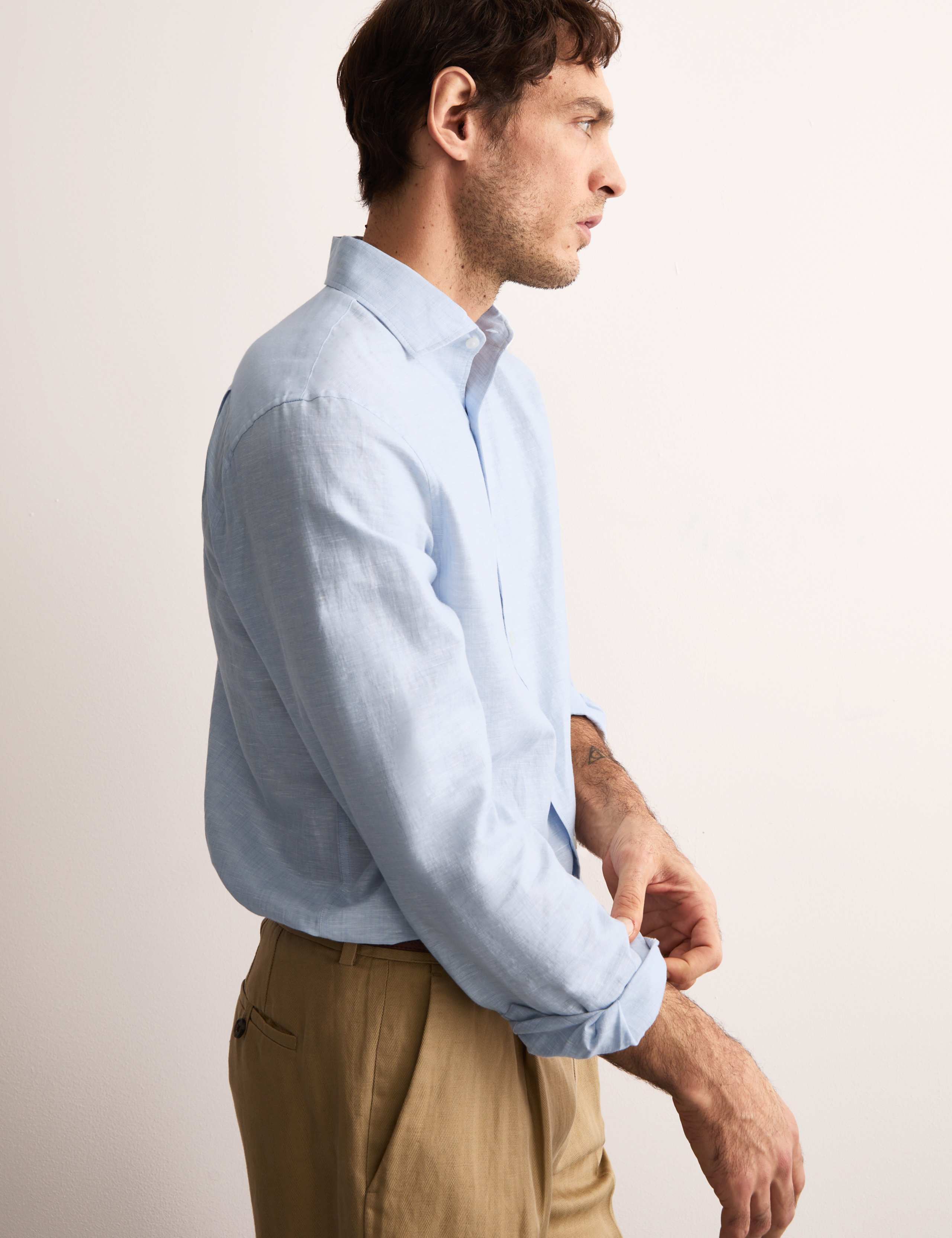 Regular Fit Luxury Linen Rich Shirt 6 of 7