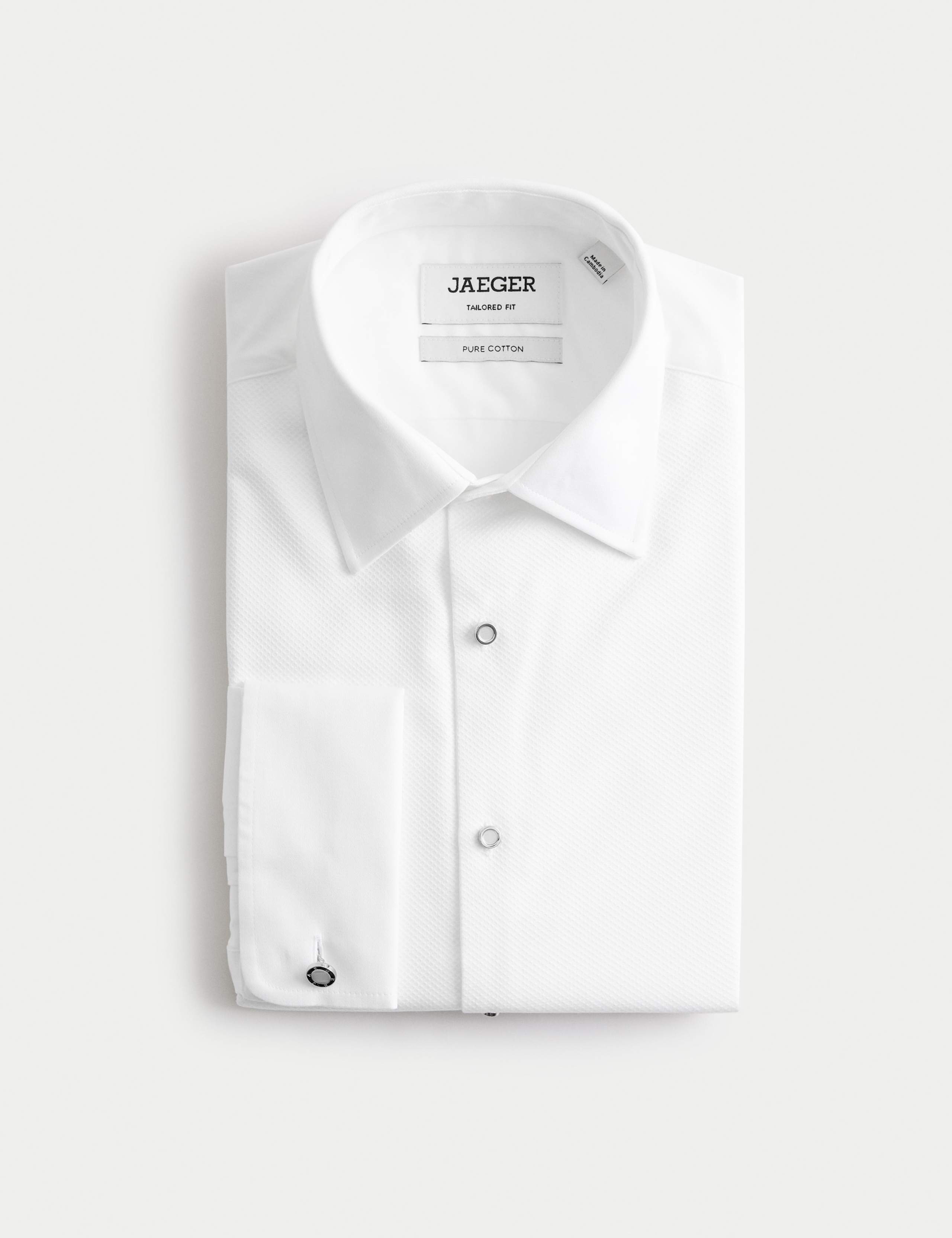 Tailored Fit Pure Cotton Bib Front Dress Shirt 2 of 7