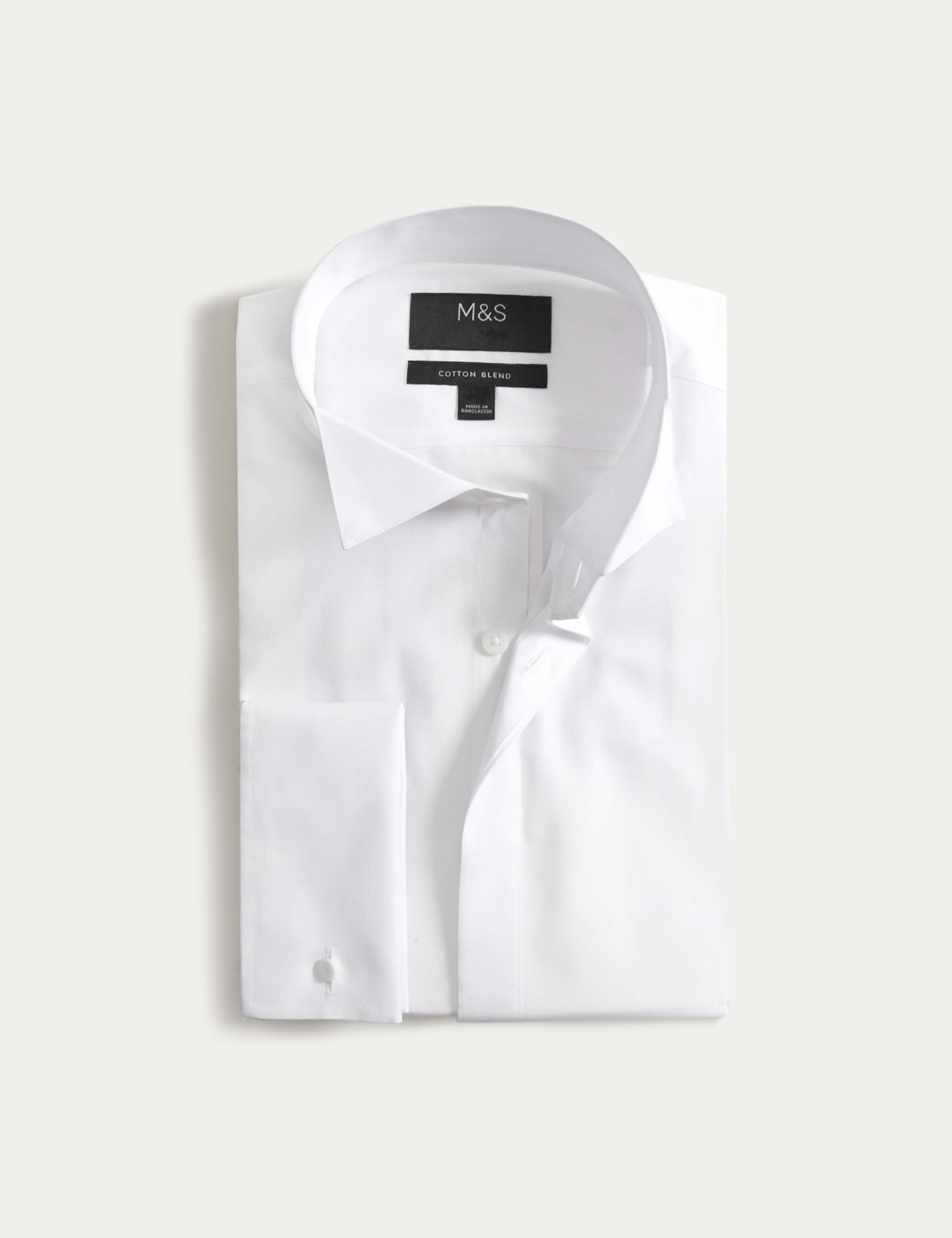 Slim Fit Cotton Blend Dress Shirt 2 of 5