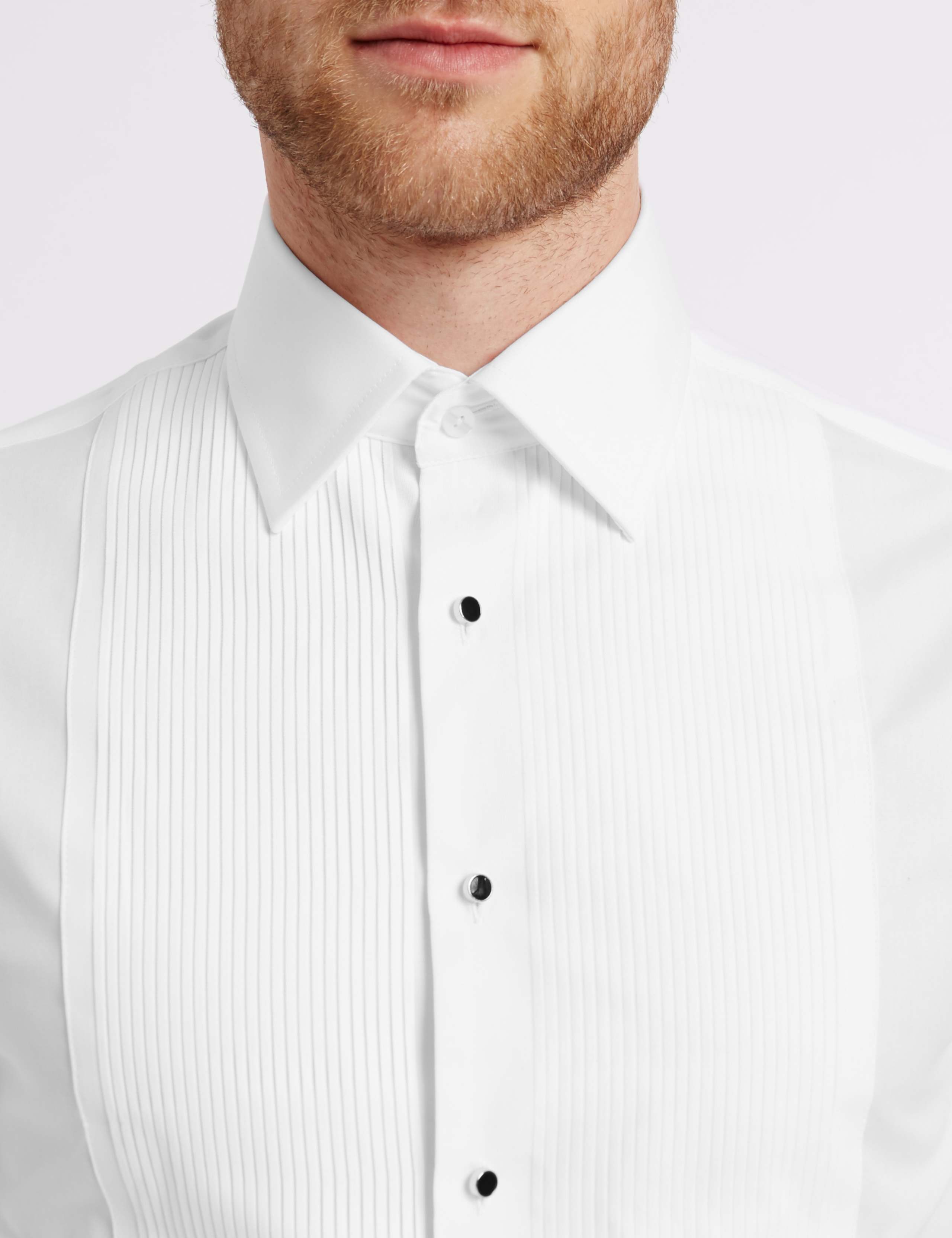 Pure Cotton Slim Fit Dinner Shirt 4 of 5