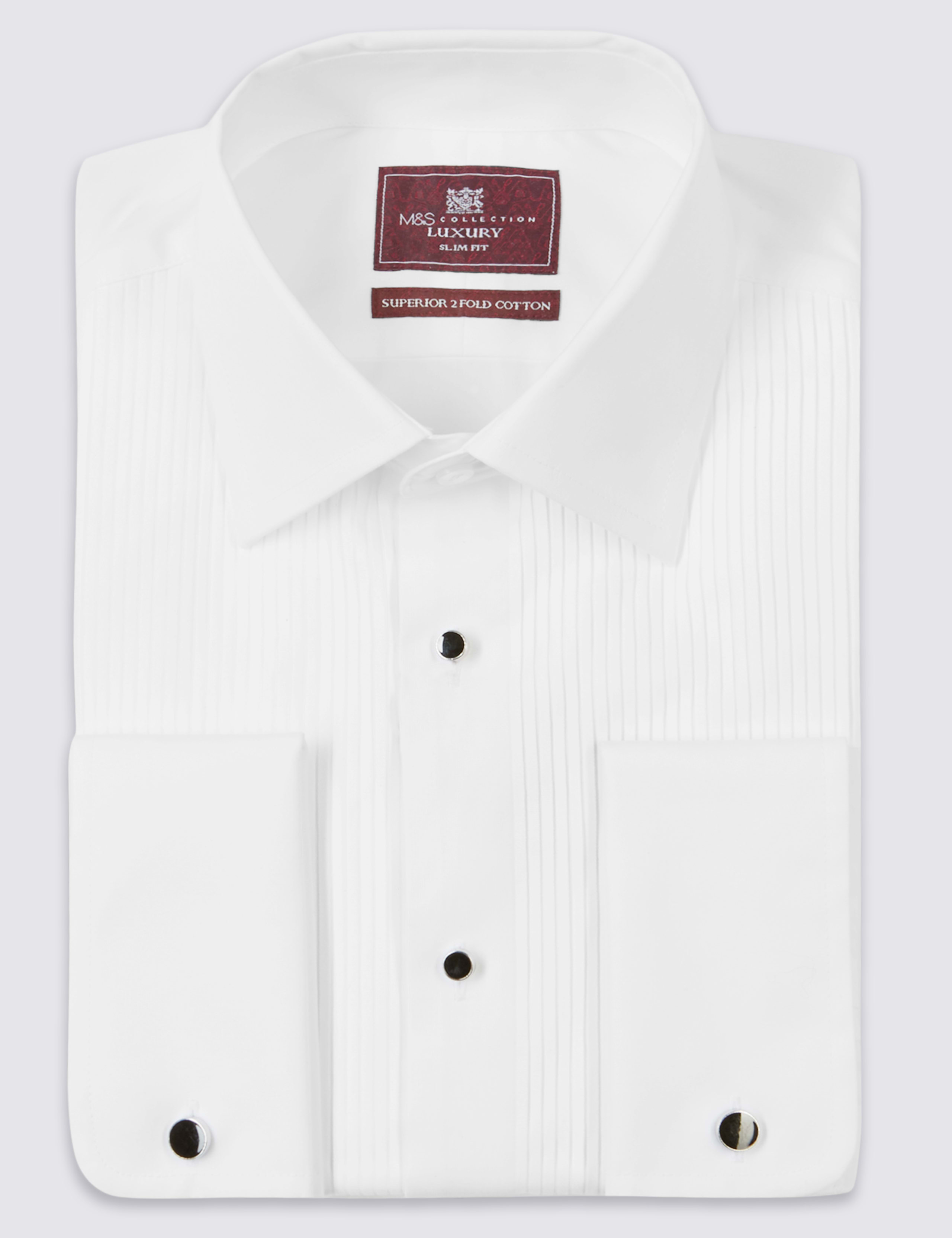 Pure Cotton Slim Fit Dinner Shirt 2 of 5
