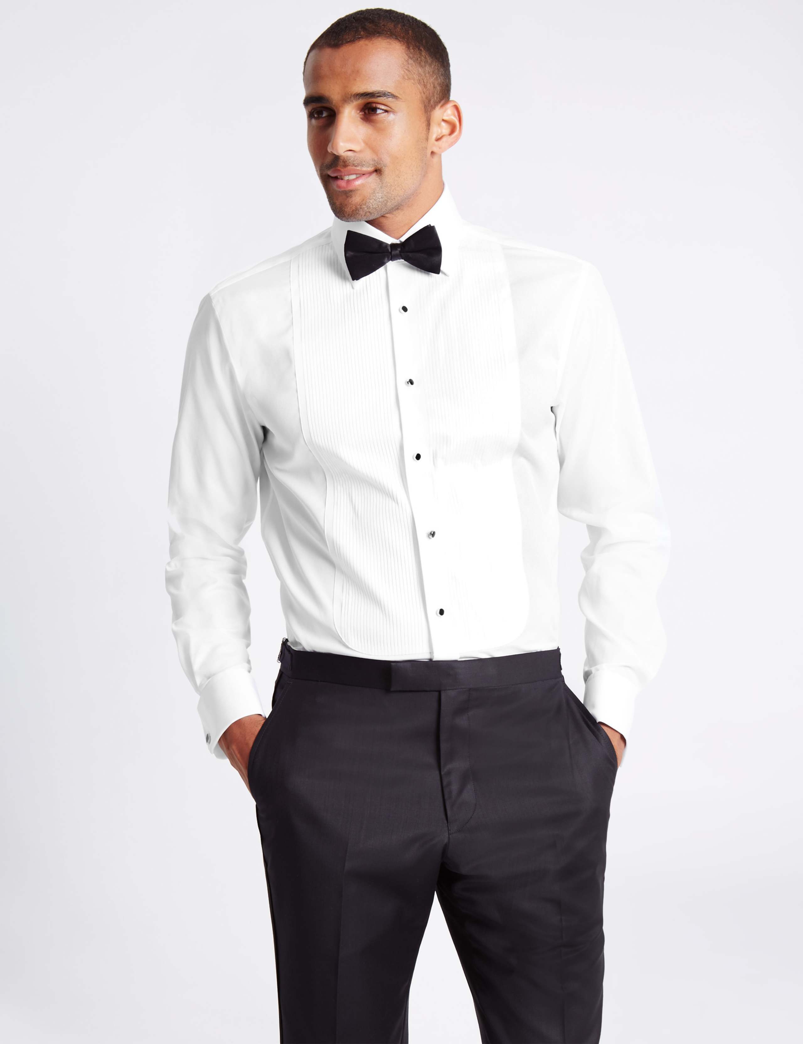 Pure Cotton Tailored Fit Dinner Shirt 1 of 5