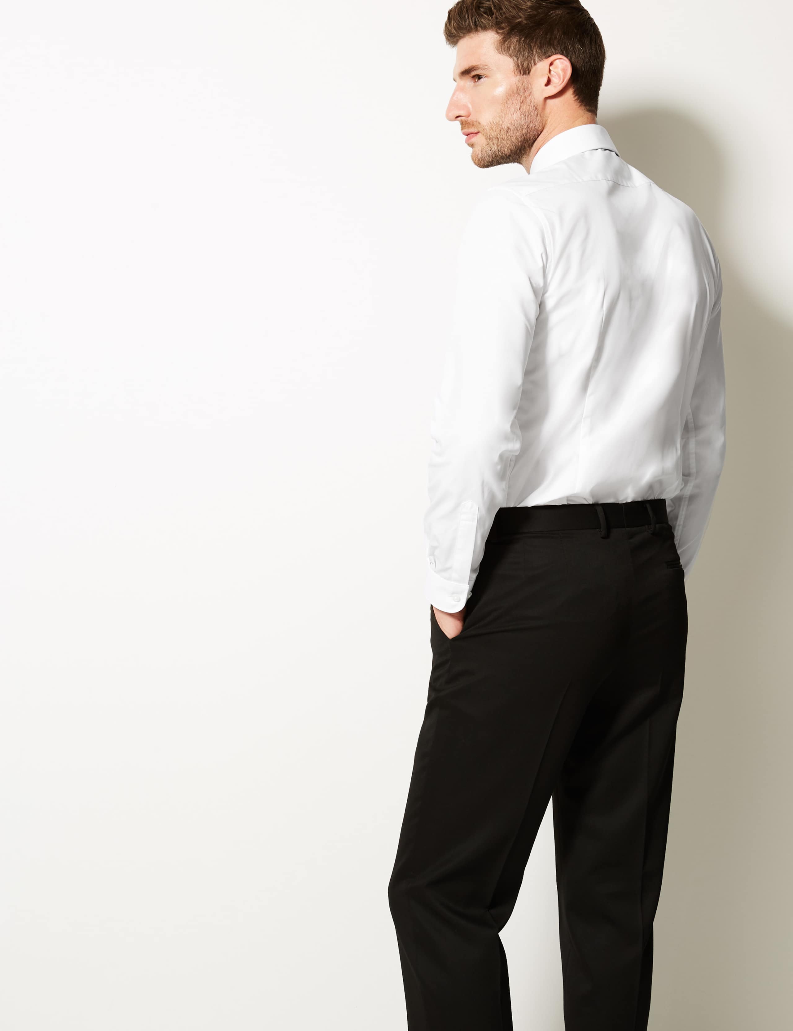 Cotton Blend Modern Slim Fit Dinner Shirt 4 of 5