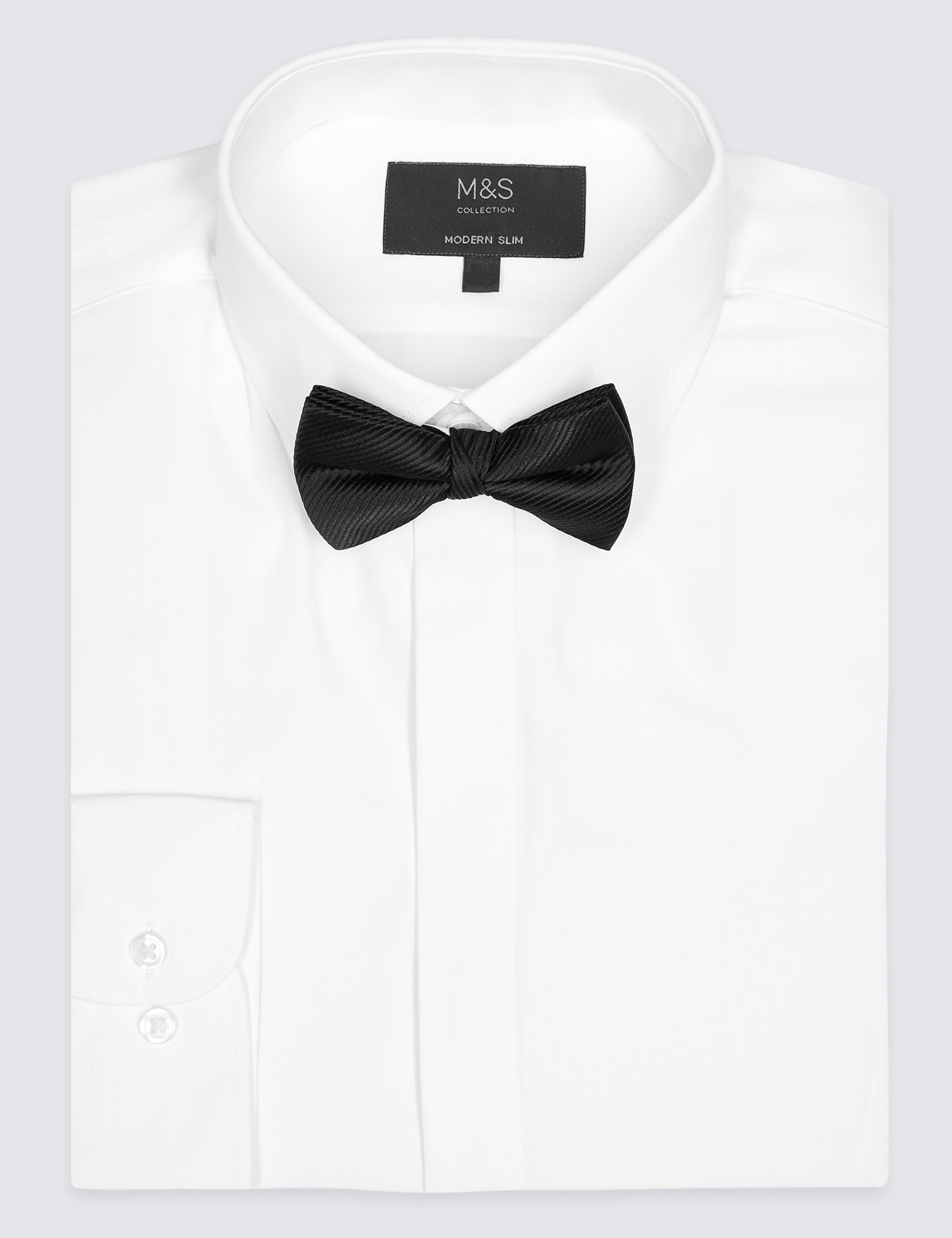 Cotton Blend Modern Slim Fit Dinner Shirt 2 of 5