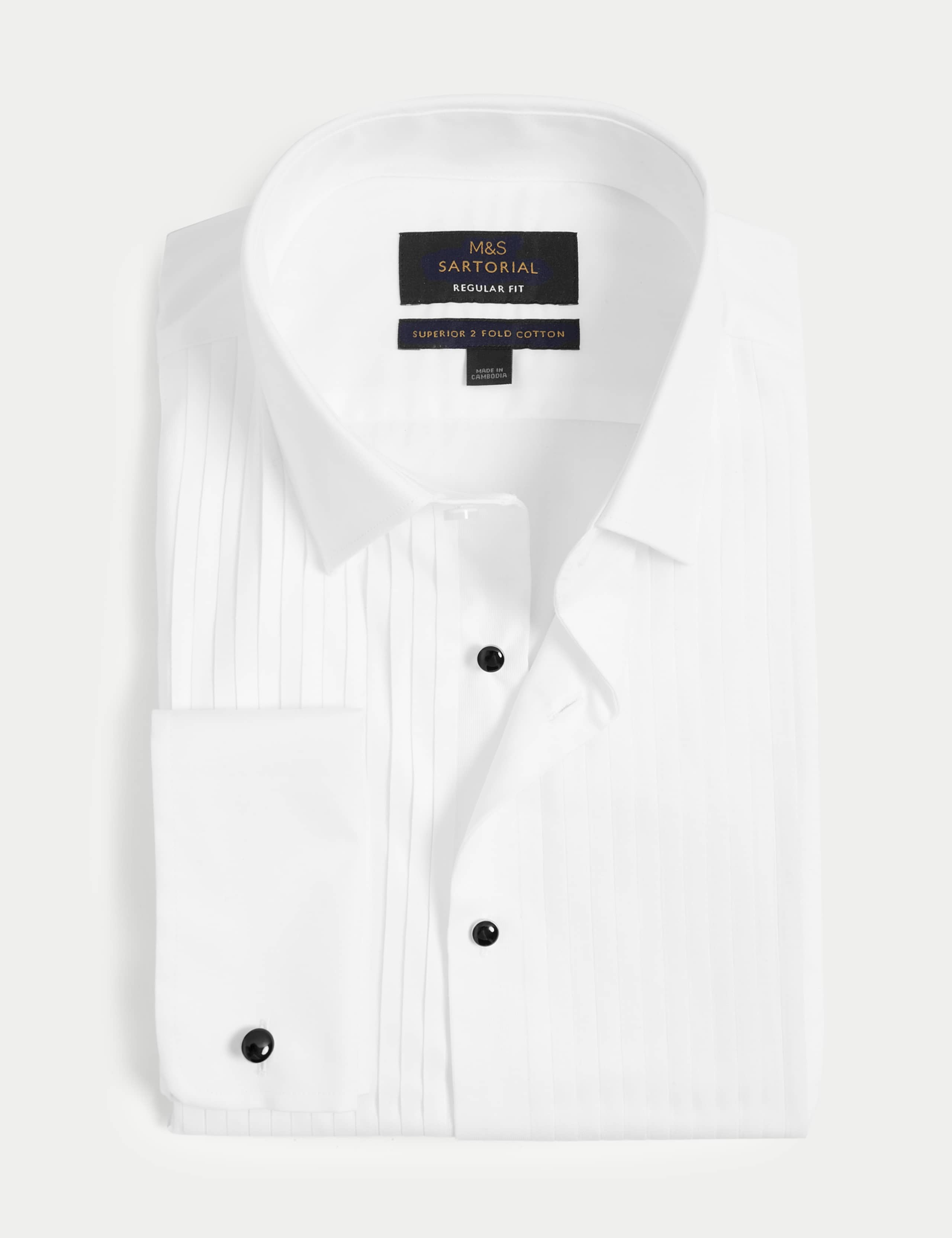 Regular Fit Luxury Cotton Double Cuff Dress Shirt 2 of 8