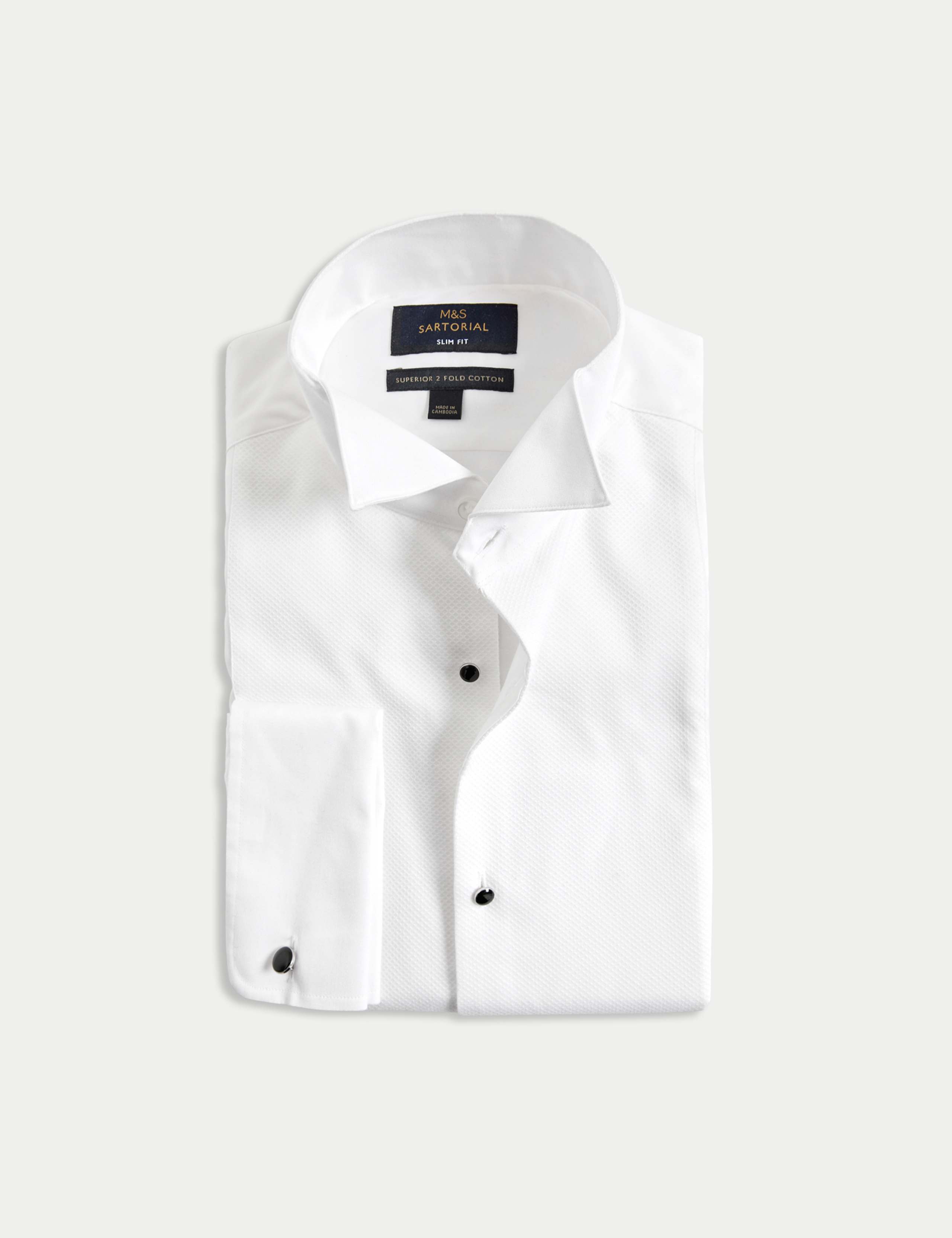Slim Fit Luxury Cotton Double Cuff Dress Shirt 2 of 8