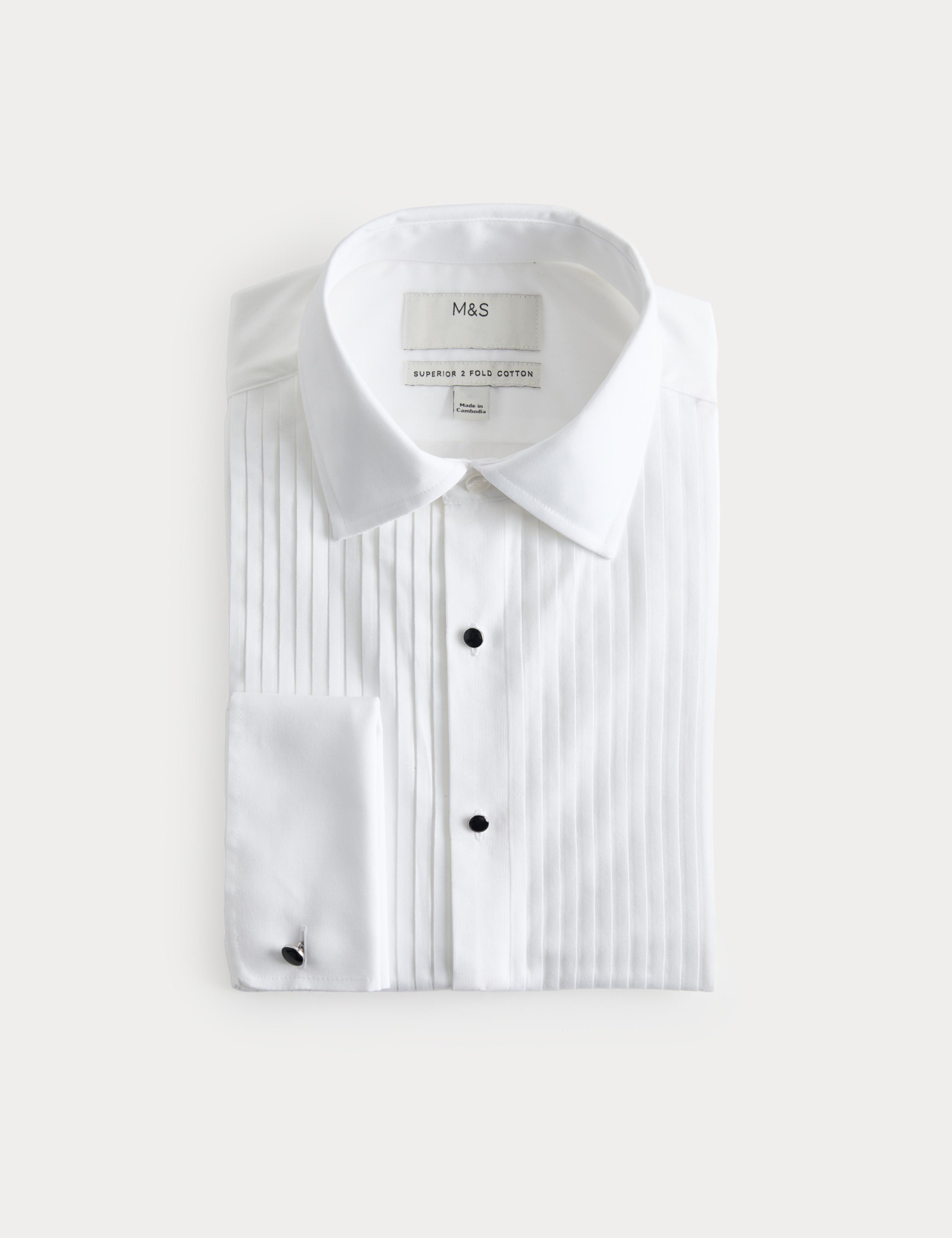 Extra Slim Fit Luxury Cotton Dress Shirt 2 of 7
