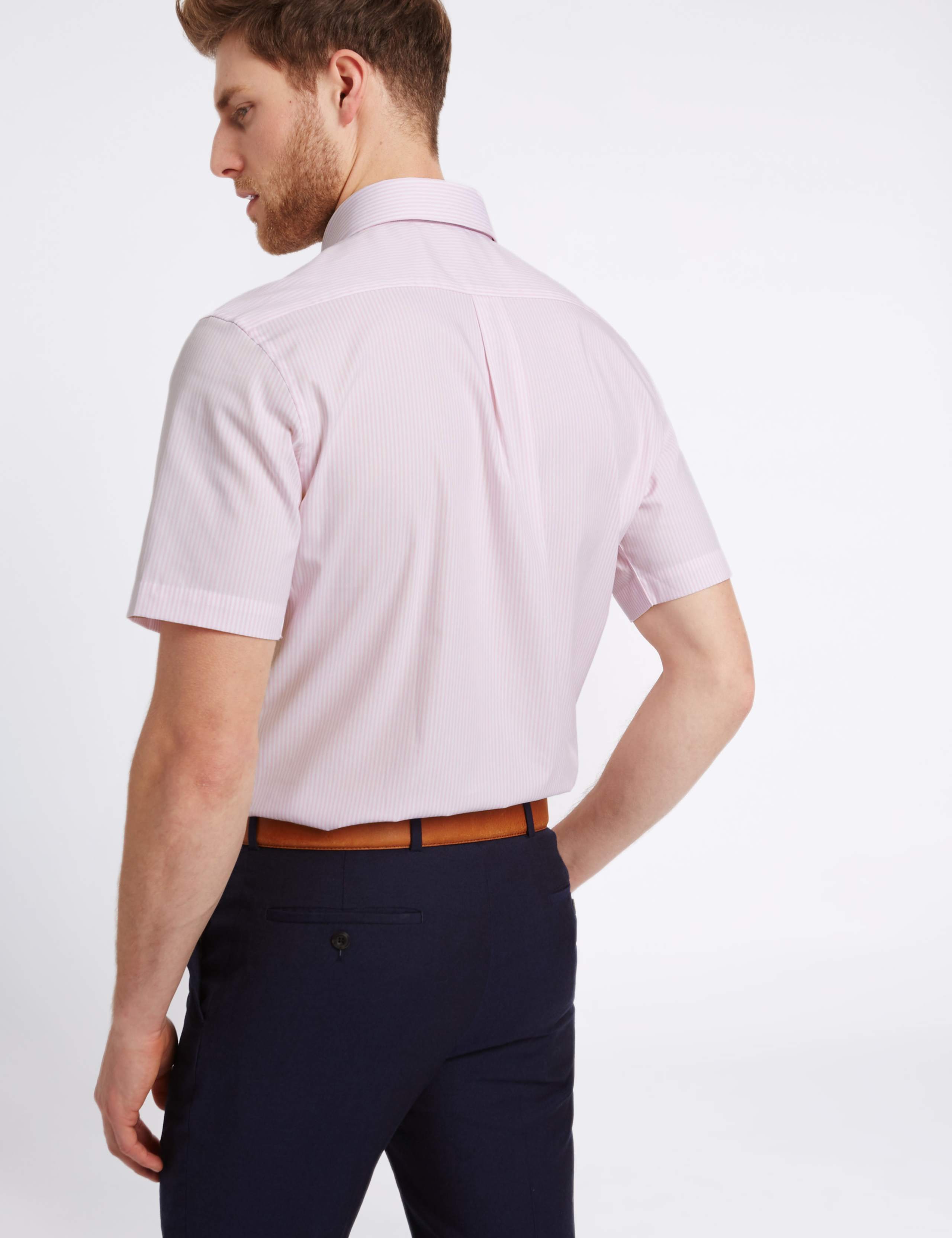 Pure Cotton Easy to Iron Shirt with Pocket 3 of 4